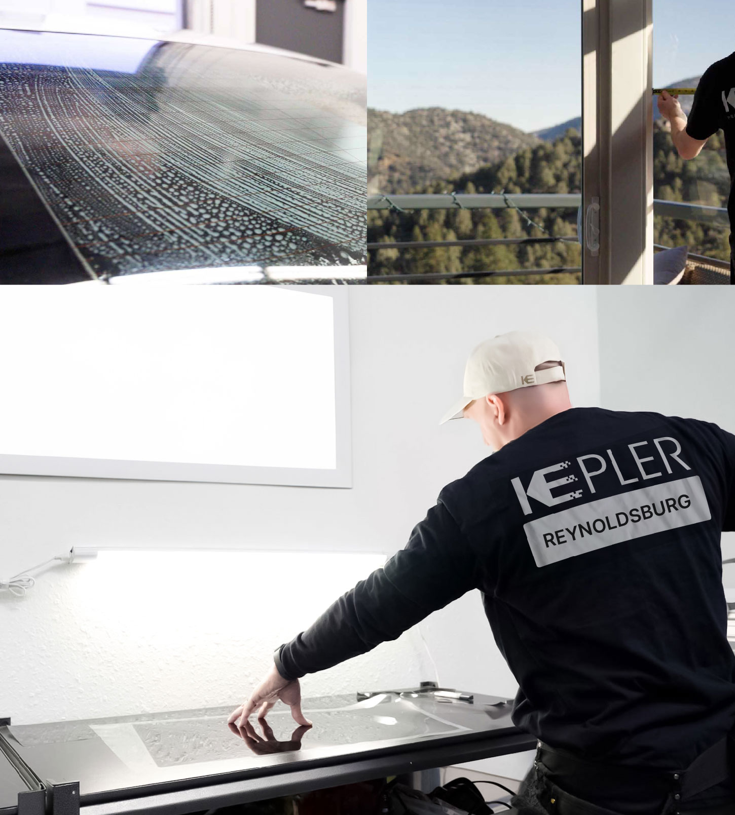 Window Tinting Specialist Cutting Film in Reynoldsburg, Ohio