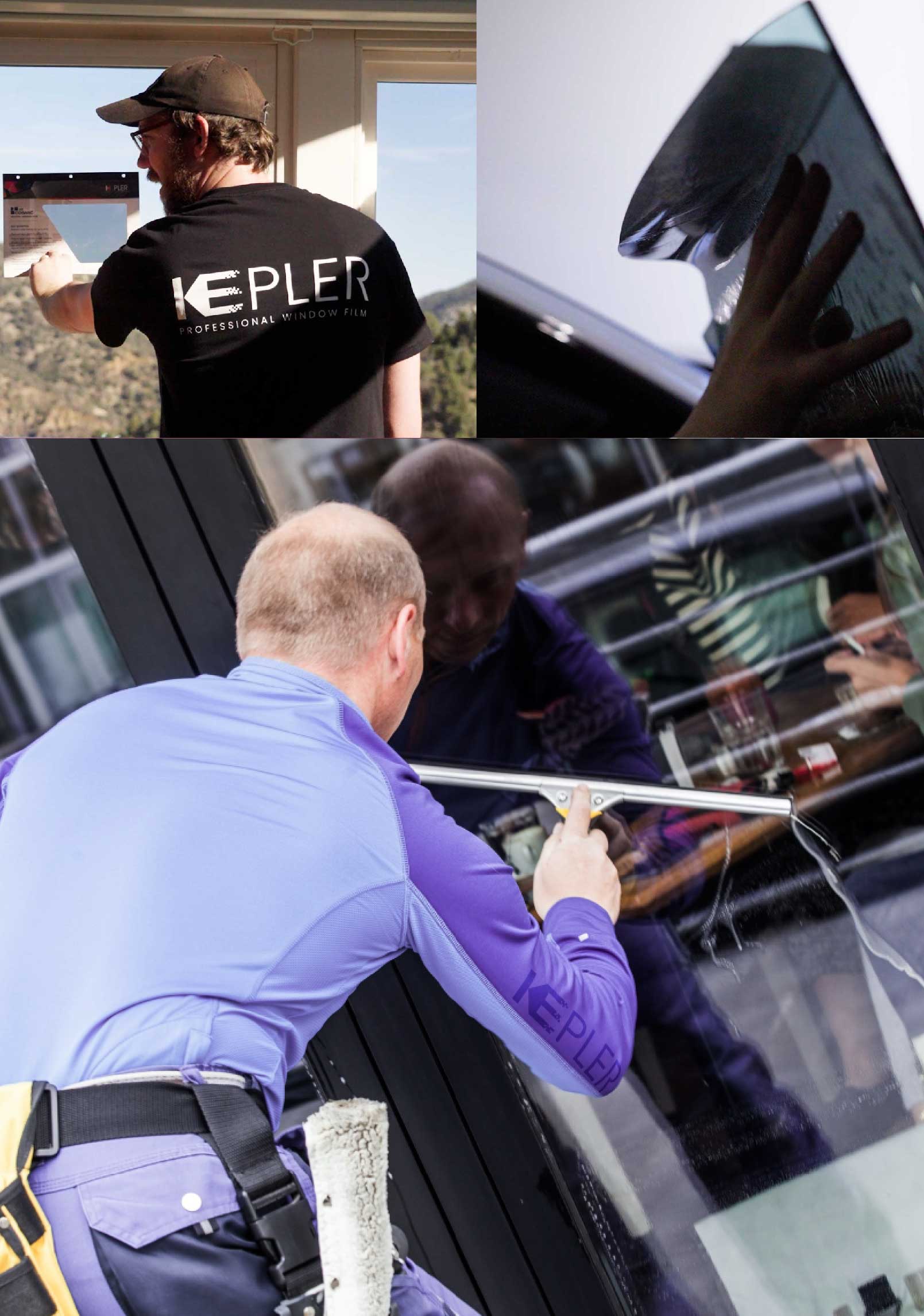 Kepler Skilled Applying Anti-Graffiti Window Film to a Blue Springs Shop Front