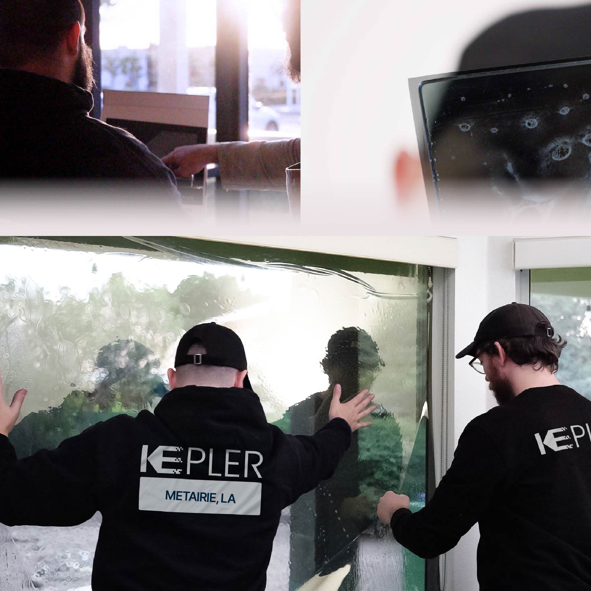 Kepler Specialist Performing Commercial Window Tinting in Metairie Metairie