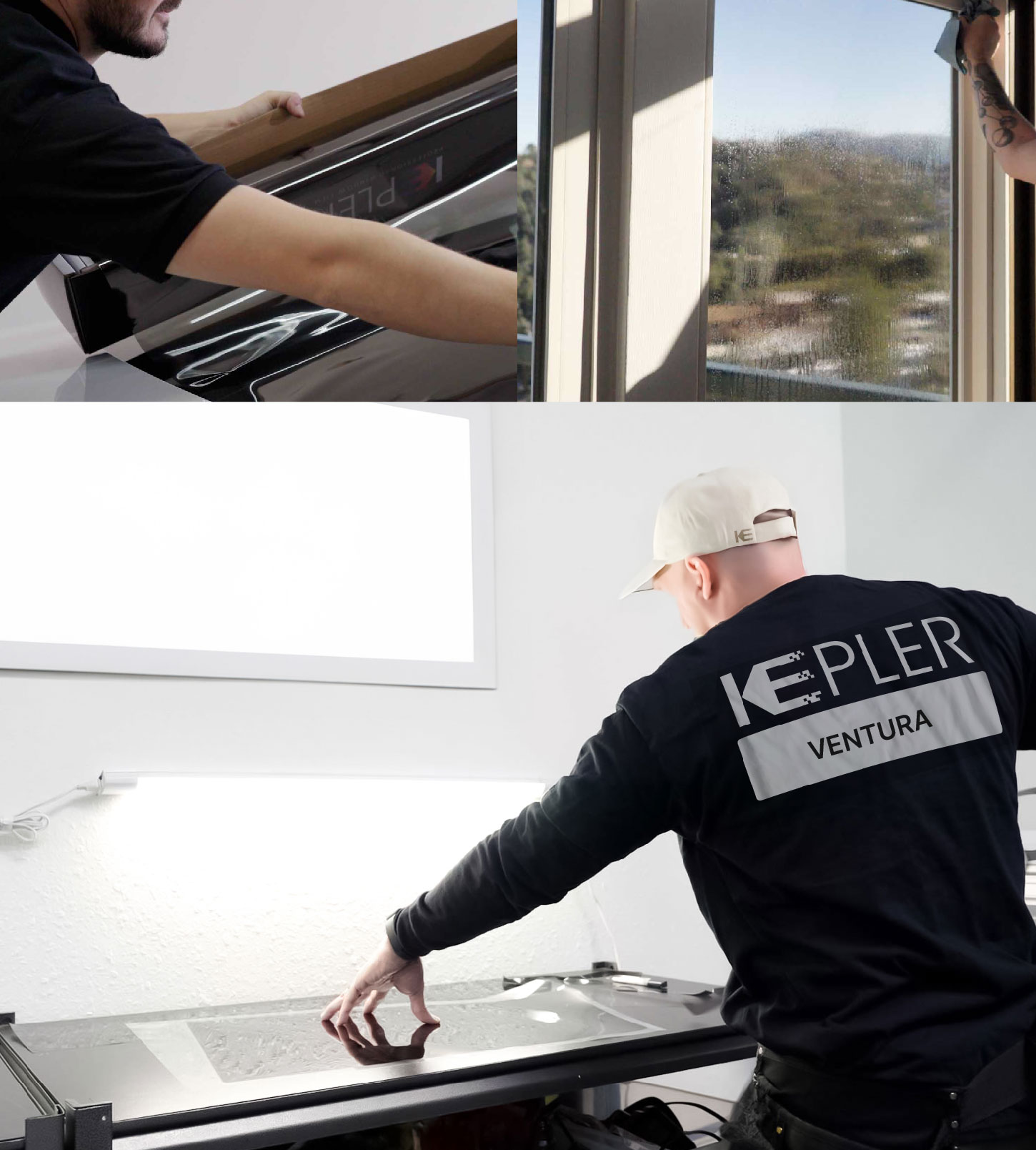 Window Tinting Specialist Cutting Film in Ventura, California