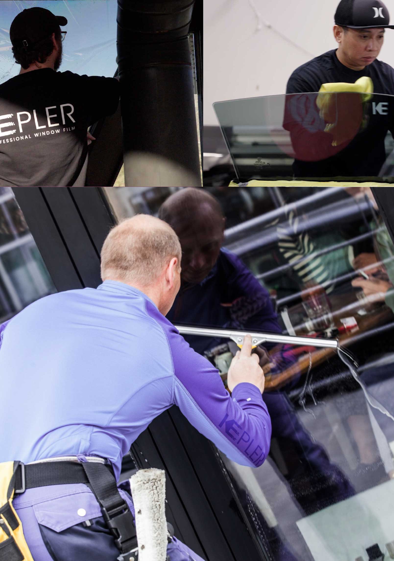 Kepler Expert Applying Anti-Graffiti Window Film to a Murdock Shop Front