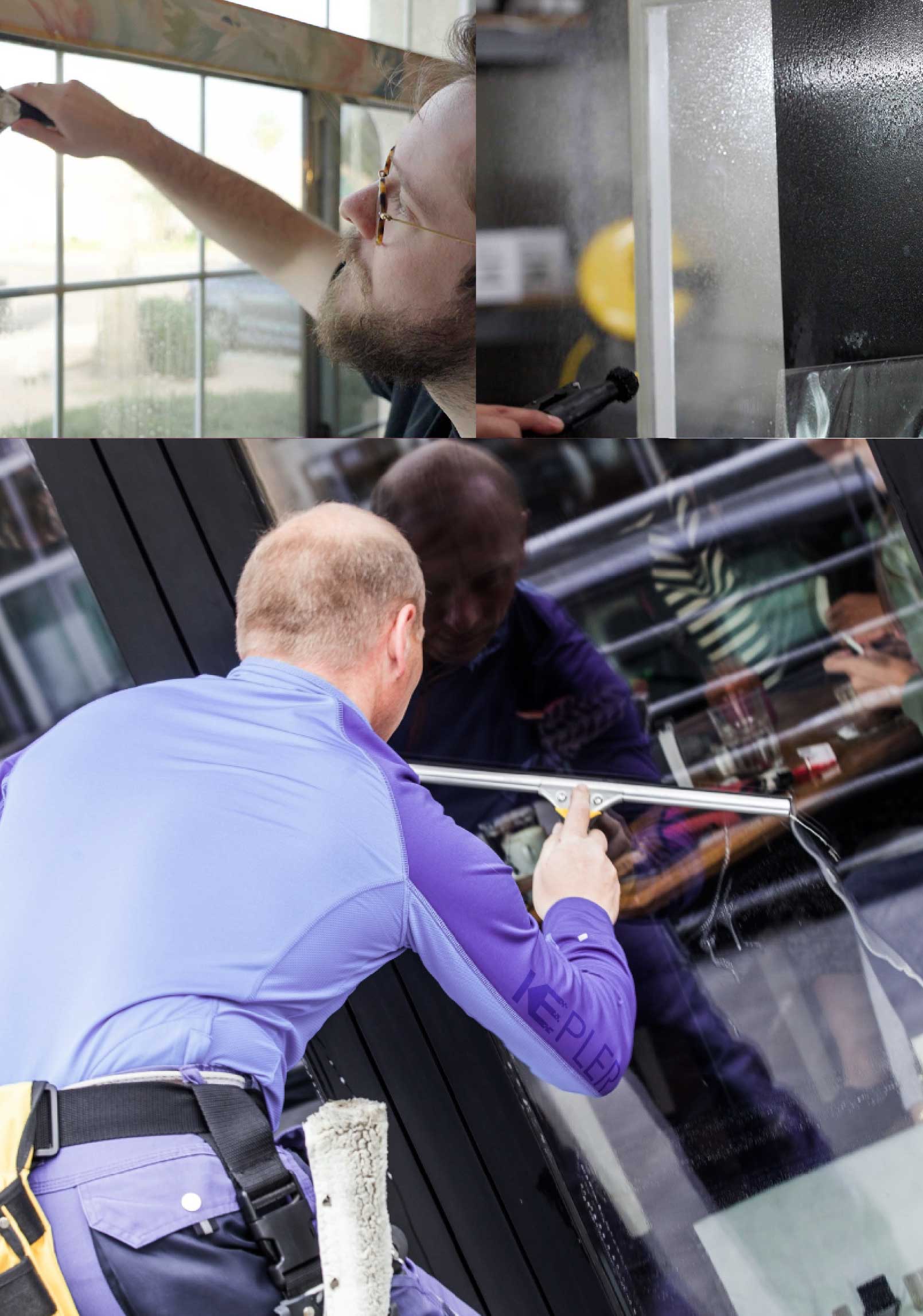 Kepler Expert Applying Anti-Graffiti Window Film to a Cockeysville Shop Front