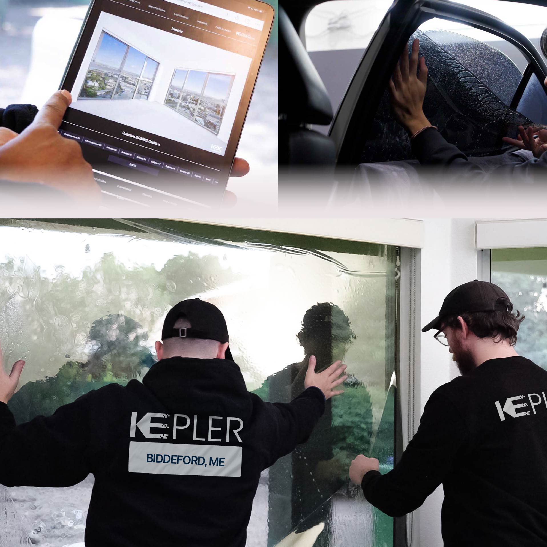 Kepler Specialist Performing Commercial Window Tinting in Biddeford Biddeford
