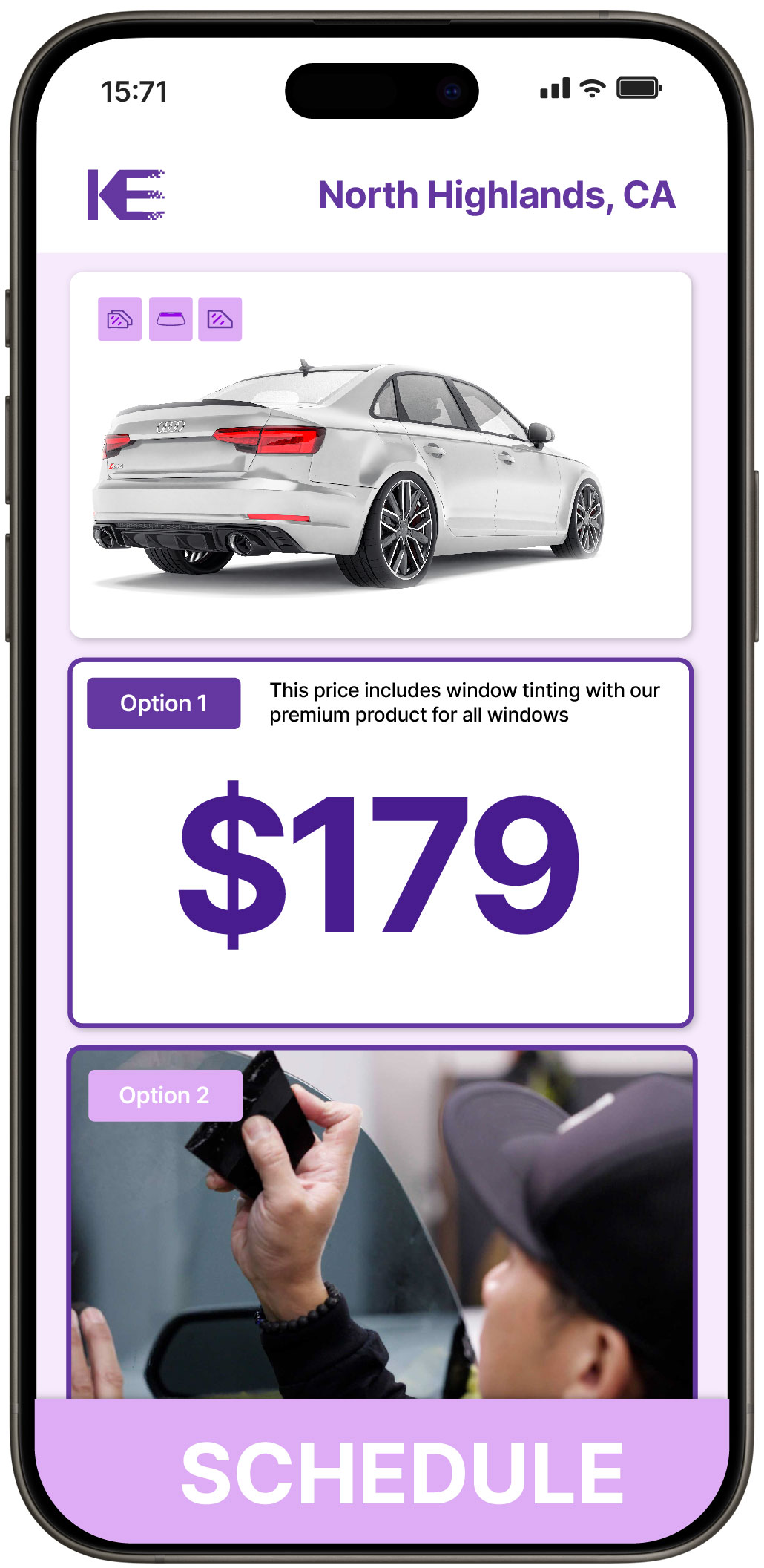 View Affordable Car Window Tinting Rates in North Highlands, California