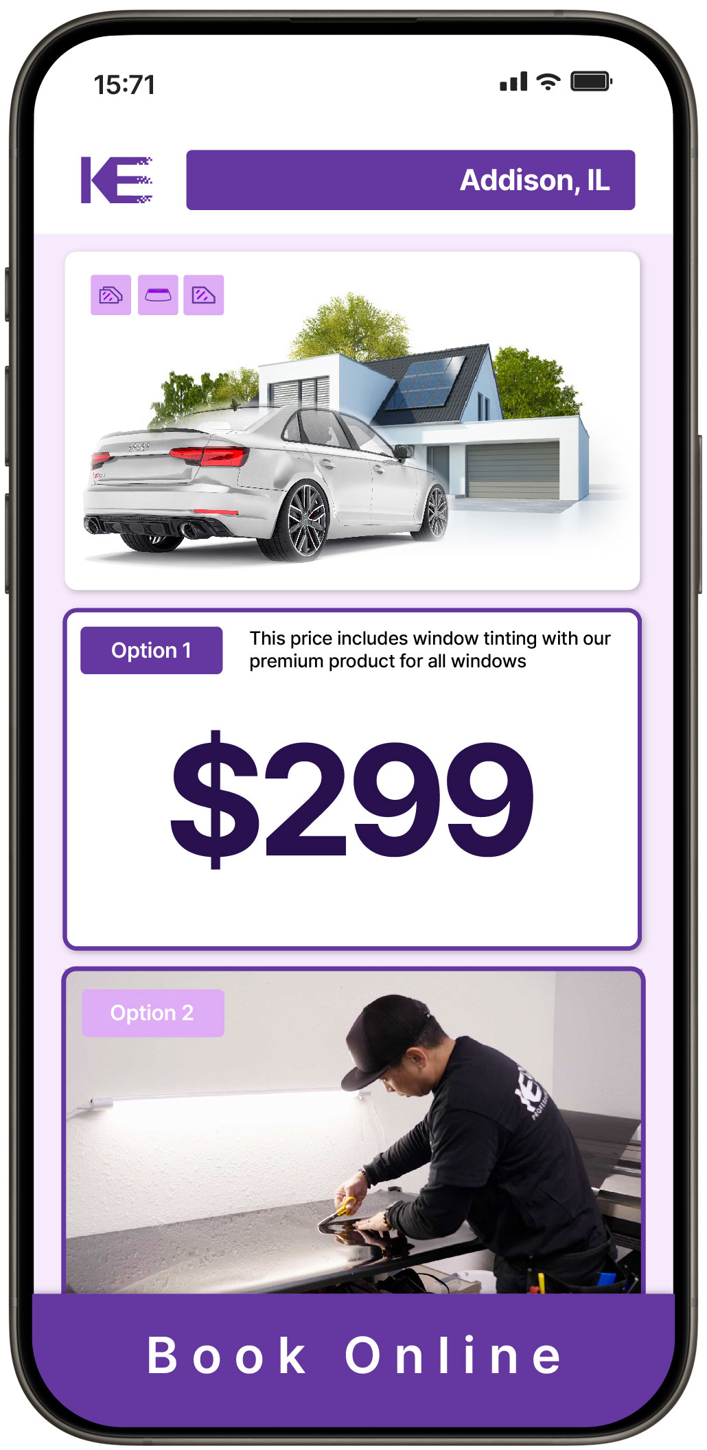 View Affordable Tesla Window Tinting Prices in Plainfield, Illinois