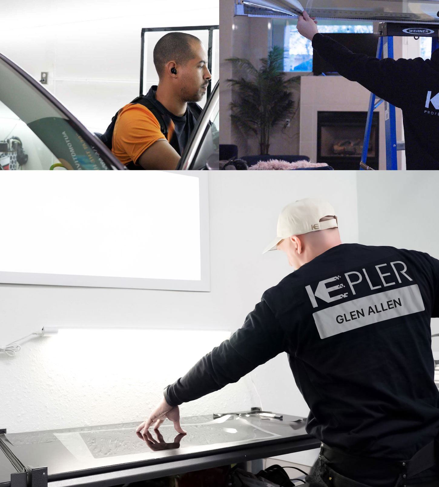Window Tinting Specialist Cutting Film in Glen Allen, Virginia