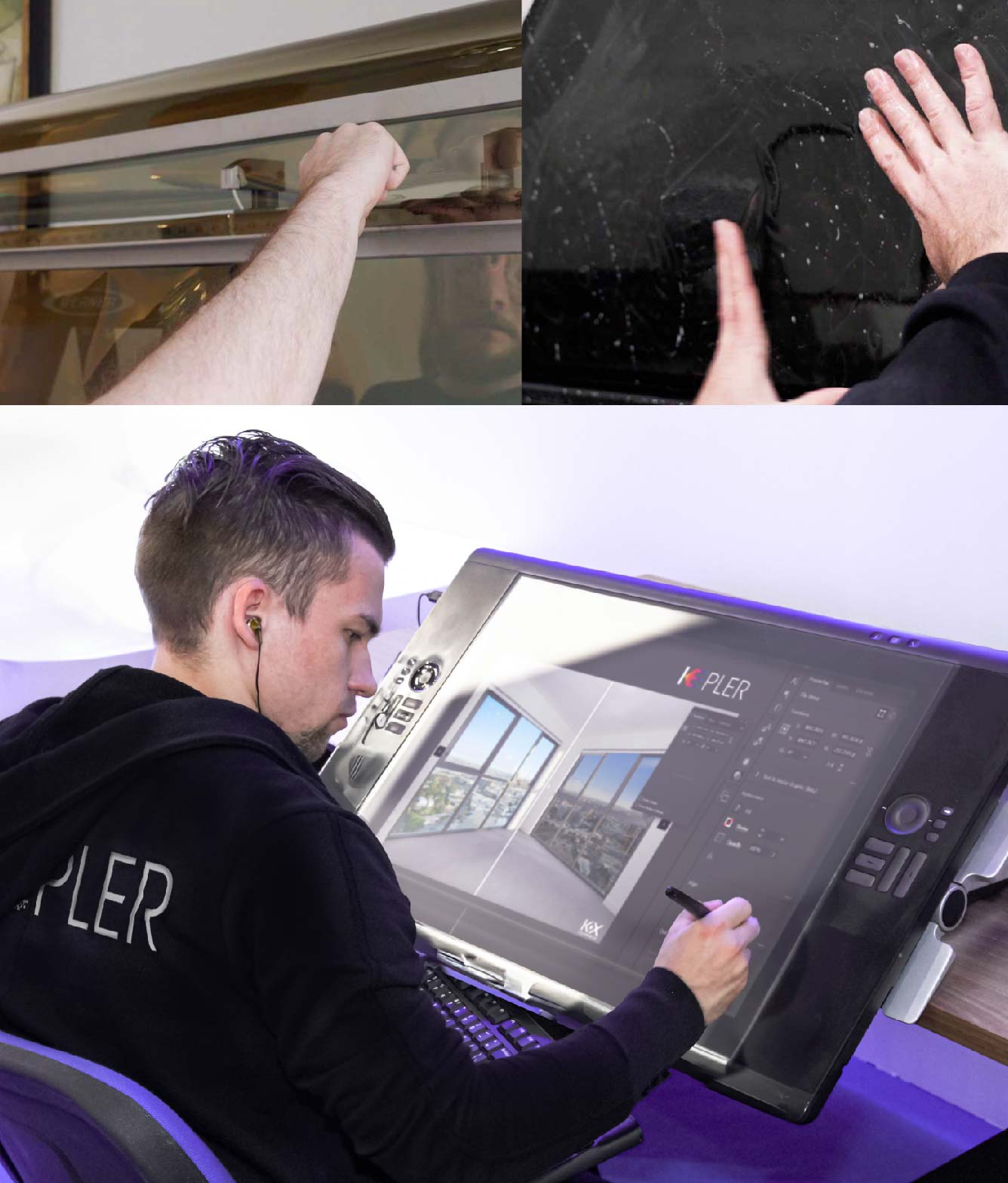 Kepler Specialist Performing Commercial Window Tinting in Menomonee Falls Menomonee Falls