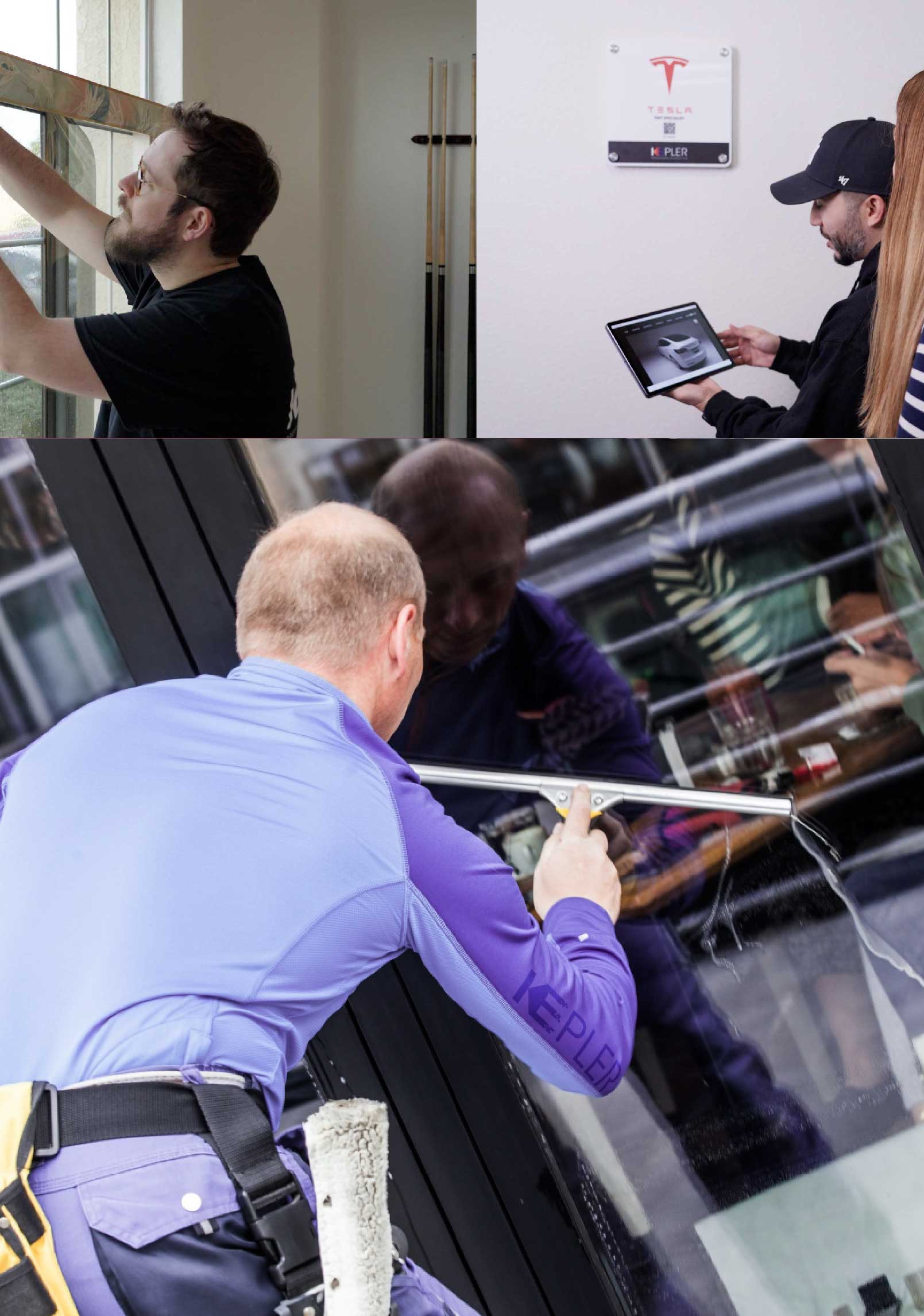 Kepler Expert Applying Anti-Graffiti Window Film to a Oklahoma City Shop Front