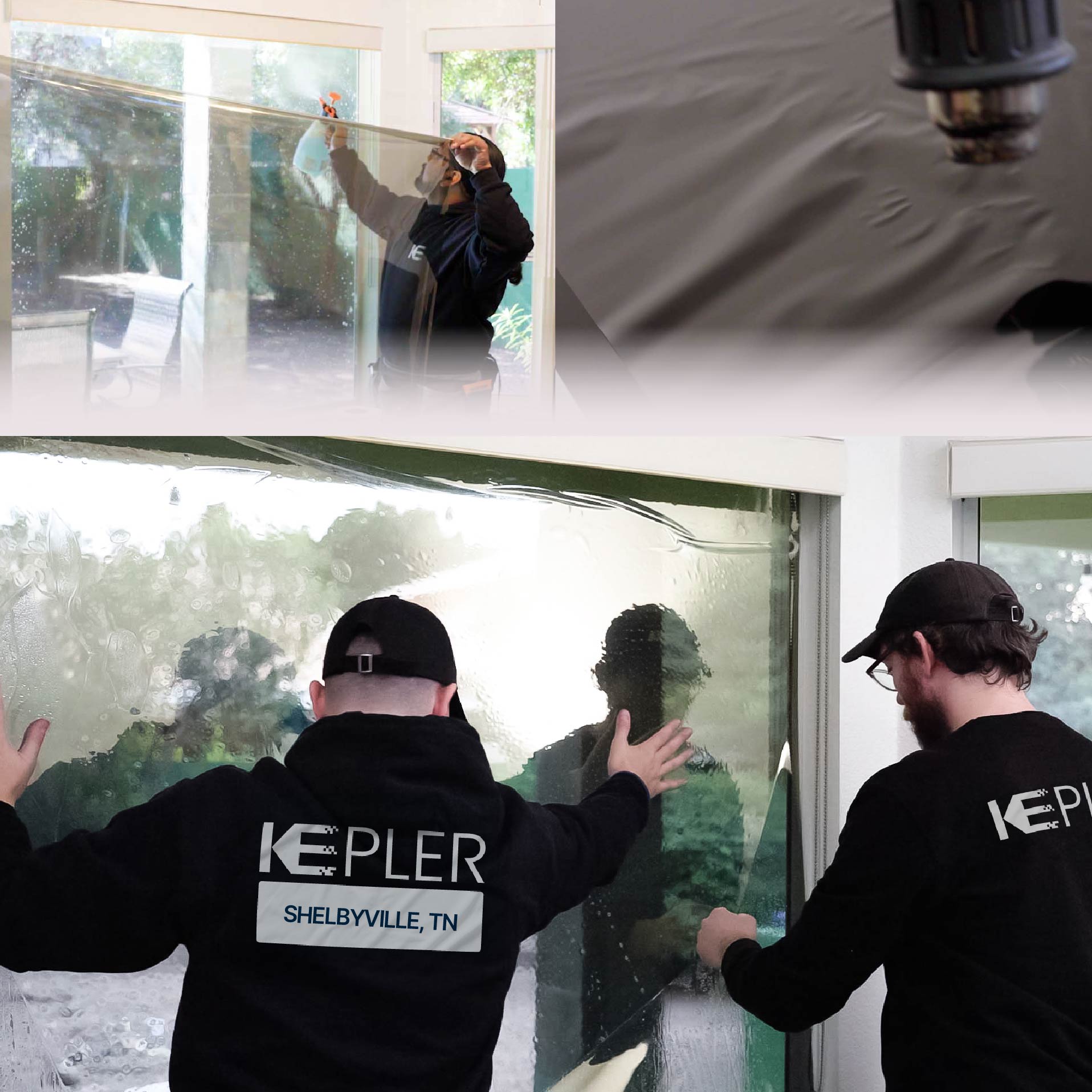 Kepler Specialist Performing Commercial Window Tinting in Shelbyville Shelbyville