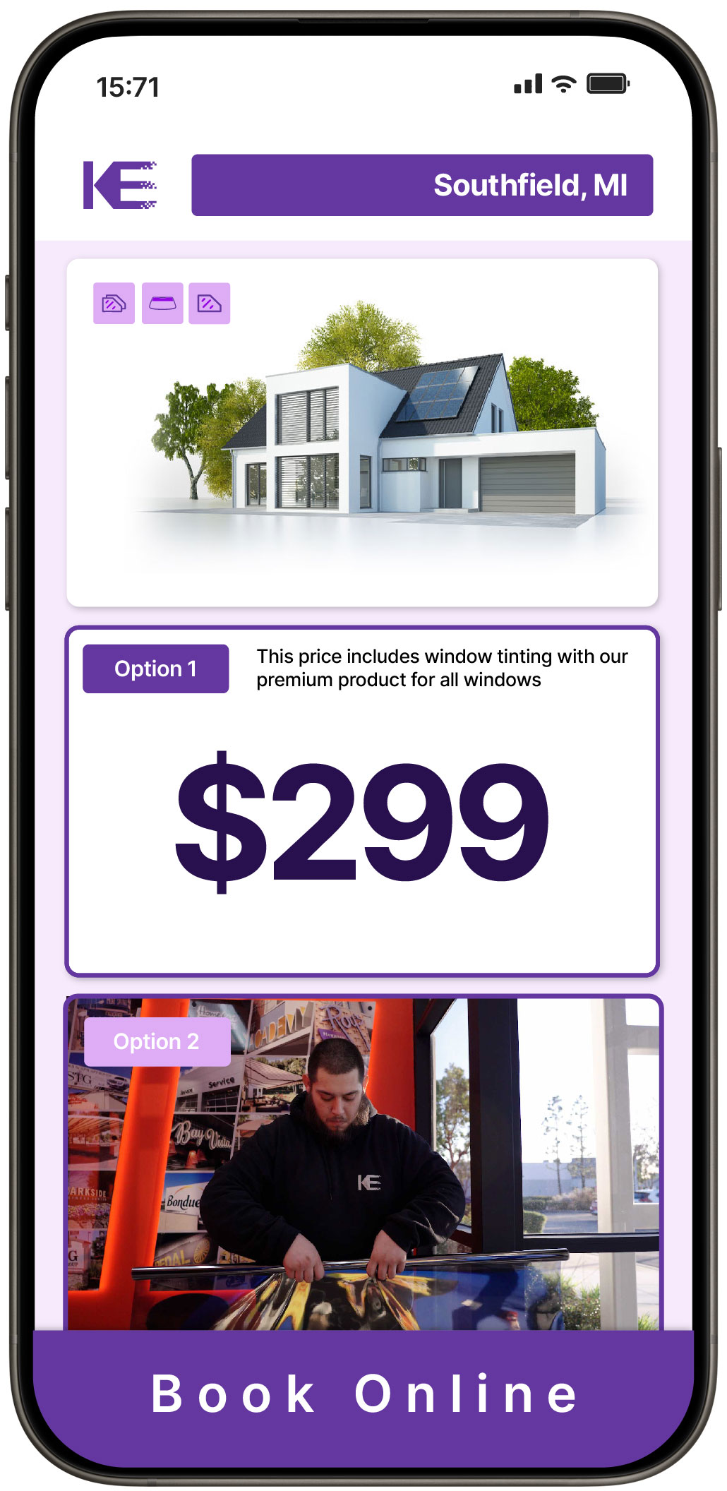 View Affordable Home Window Tinting Rates in Southfield, Michigan