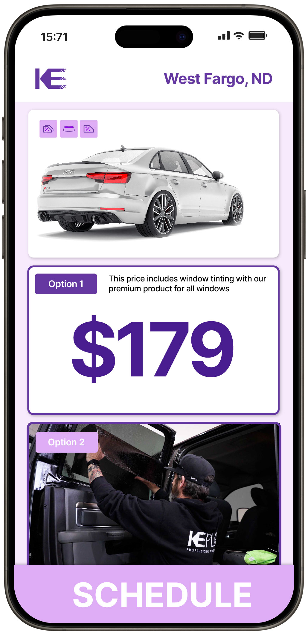 View Affordable Car Window Tinting Rates in West Fargo, North Dakota
