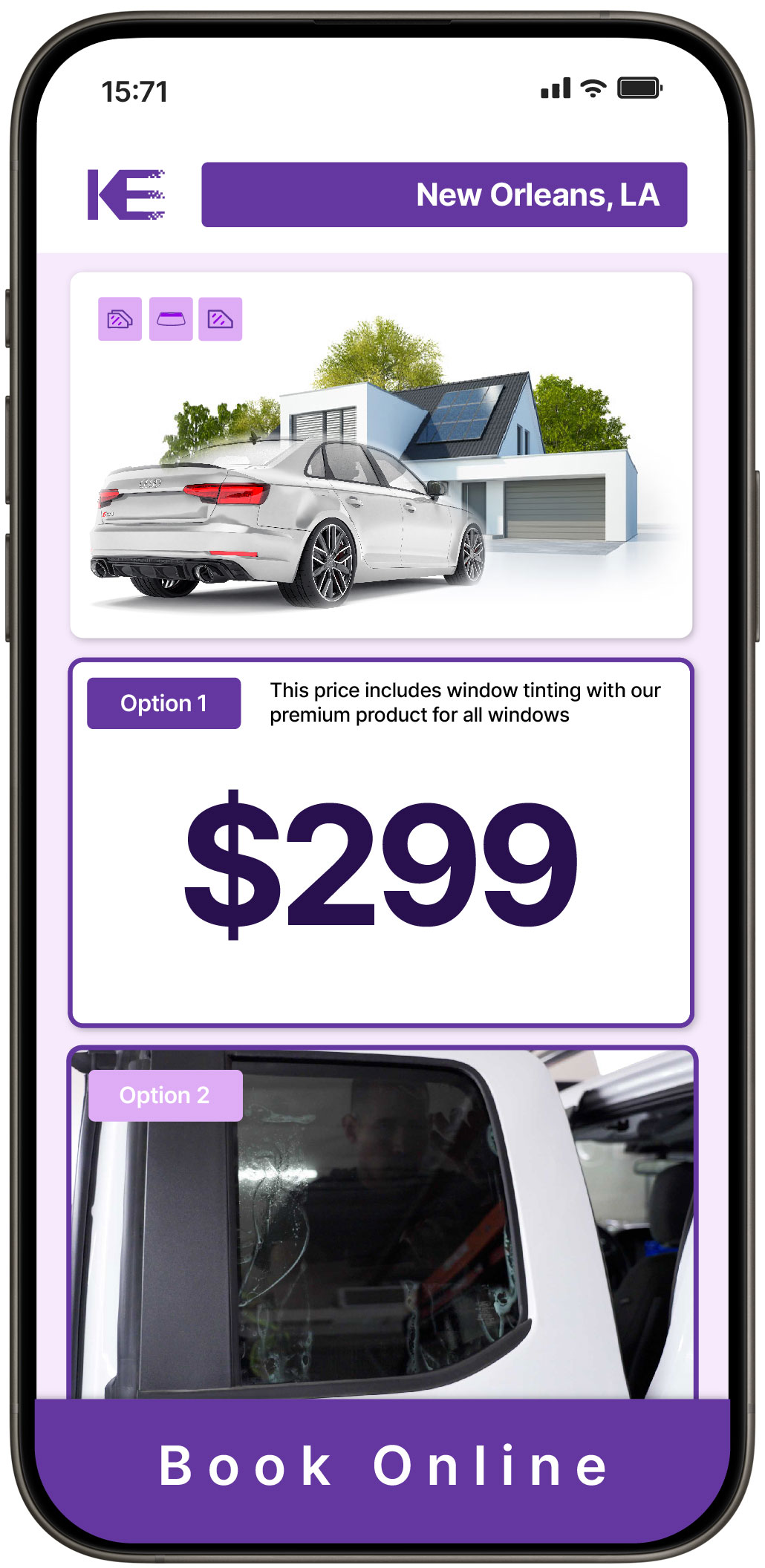 View Competitive Tesla Window Tinting Prices in Zachary, Louisiana