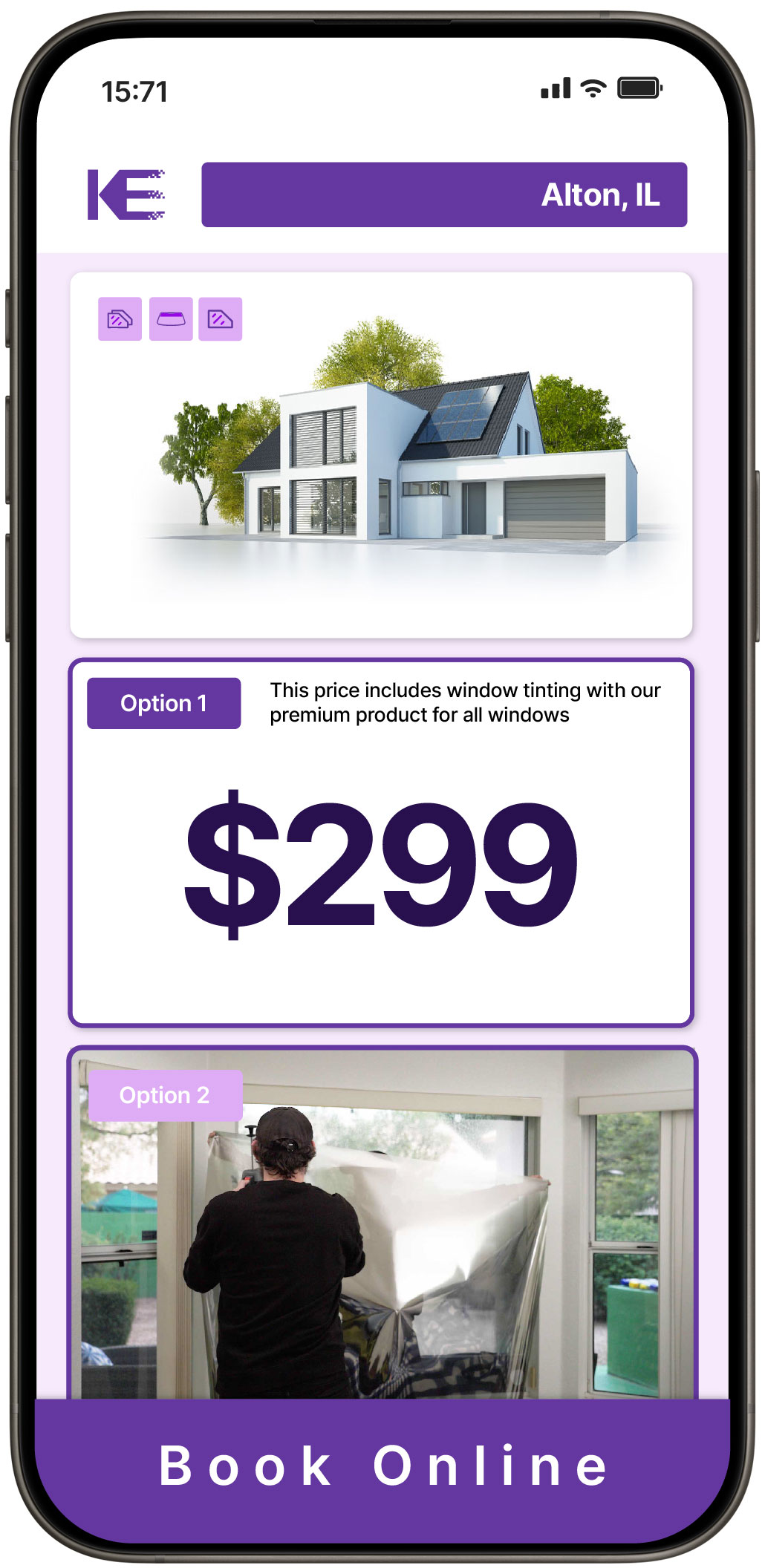 View Competitive Home Window Tinting Prices in Alton, Illinois