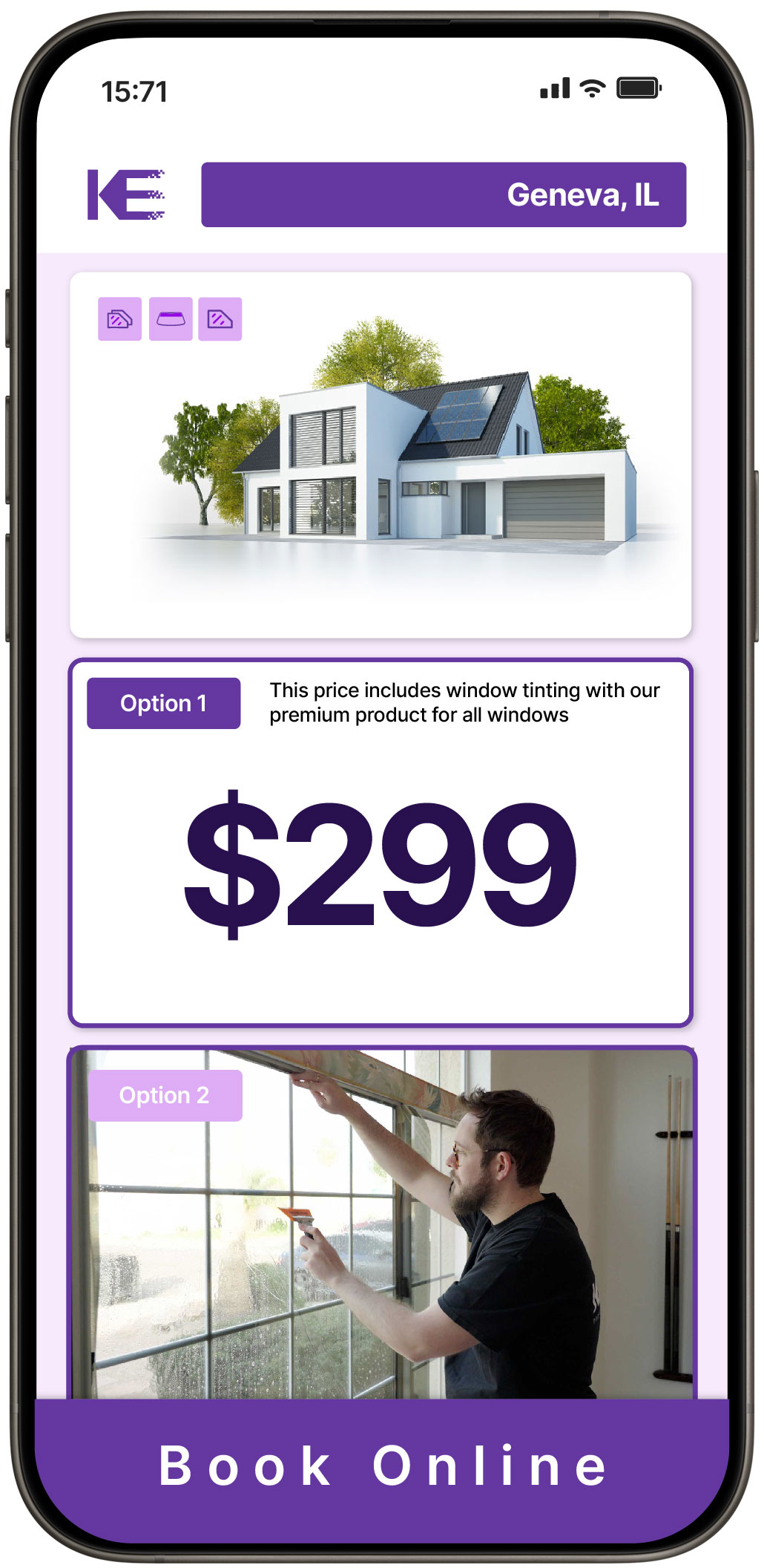 View Competitive Home Window Tinting Costs in Geneva, Illinois