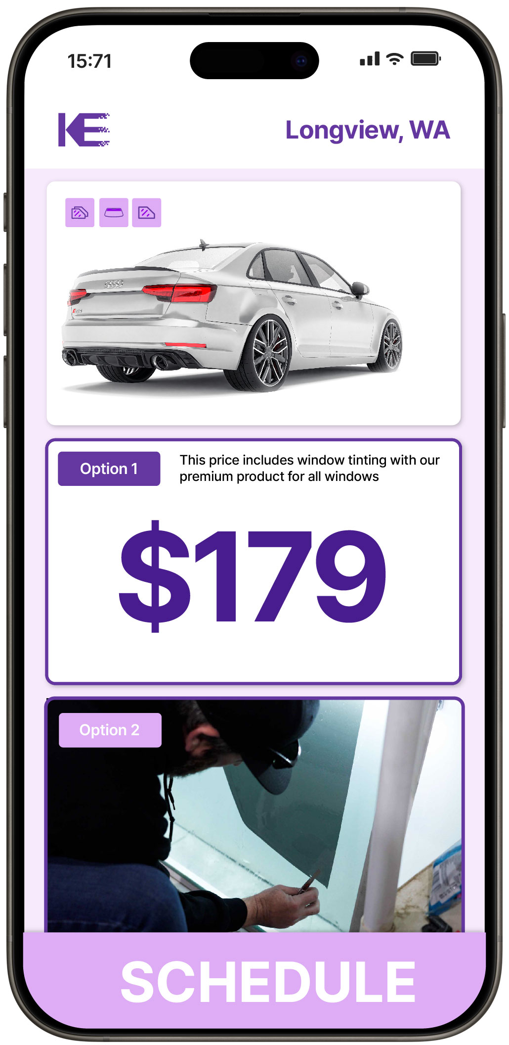 View Reasonable Car Window Tinting Costs in Longview, Washington