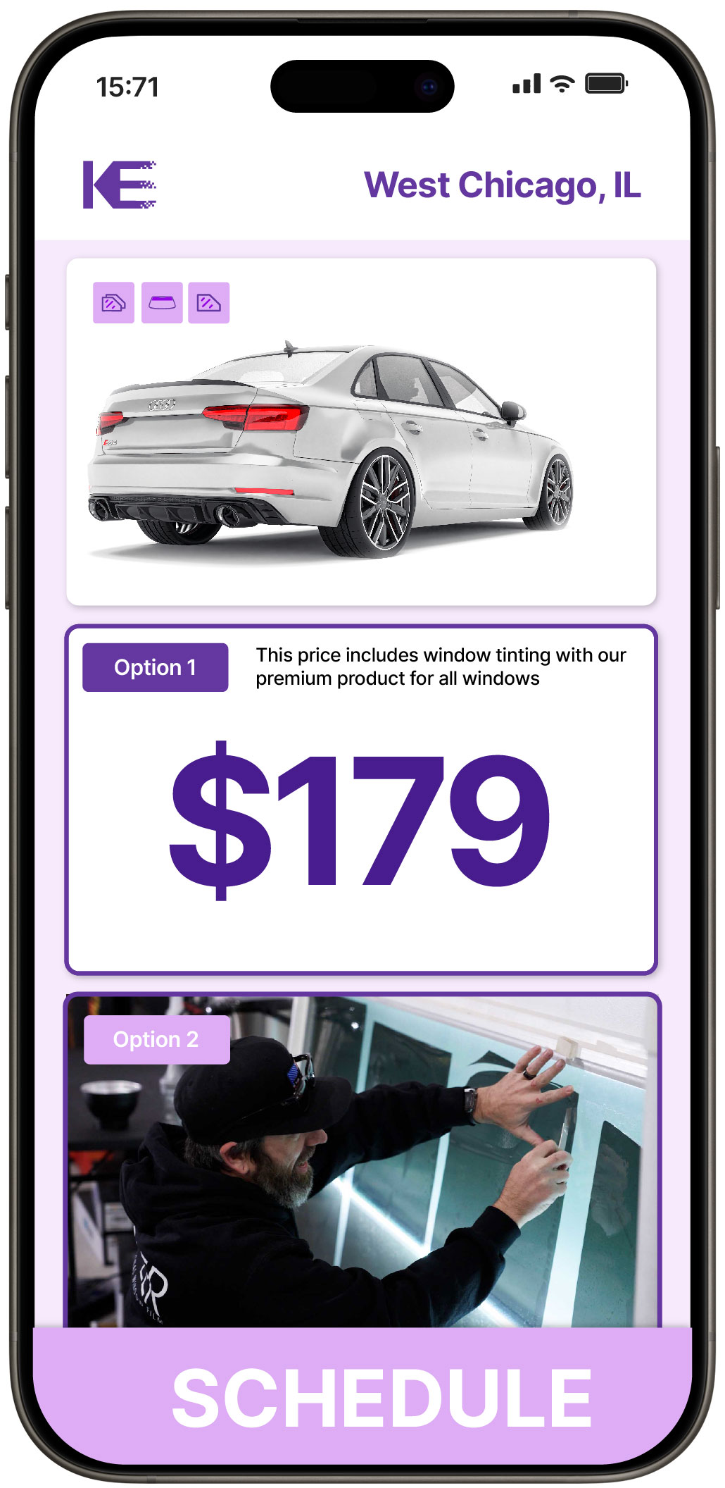 View Affordable Car Window Tinting Costs in West Chicago, Illinois