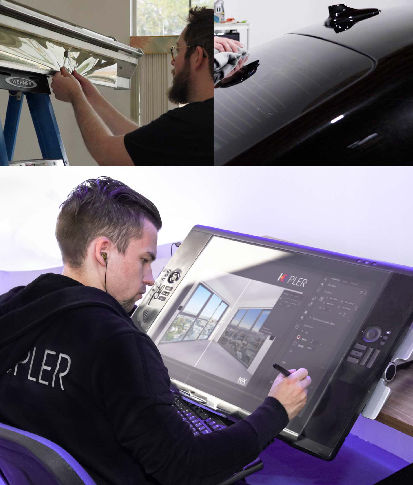 Kepler Specialist Performing Commercial Window Tinting in Somers Somers
