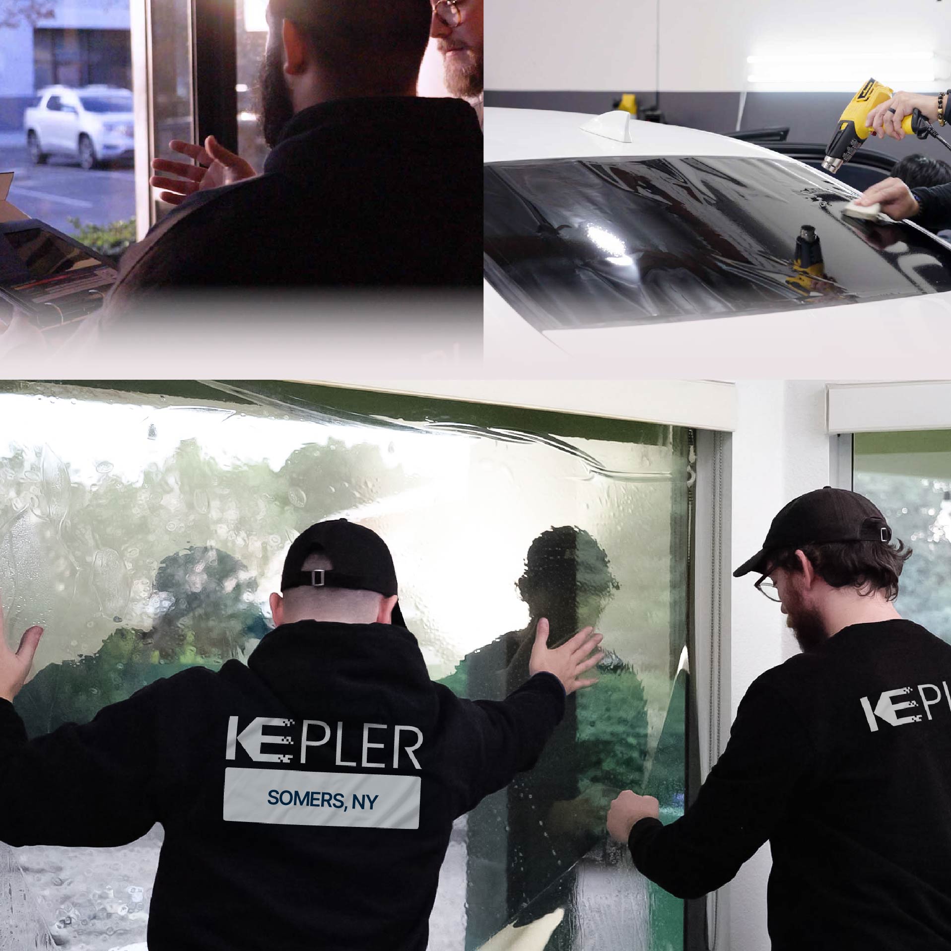Kepler Specialist Performing Commercial Window Tinting in Somers Somers