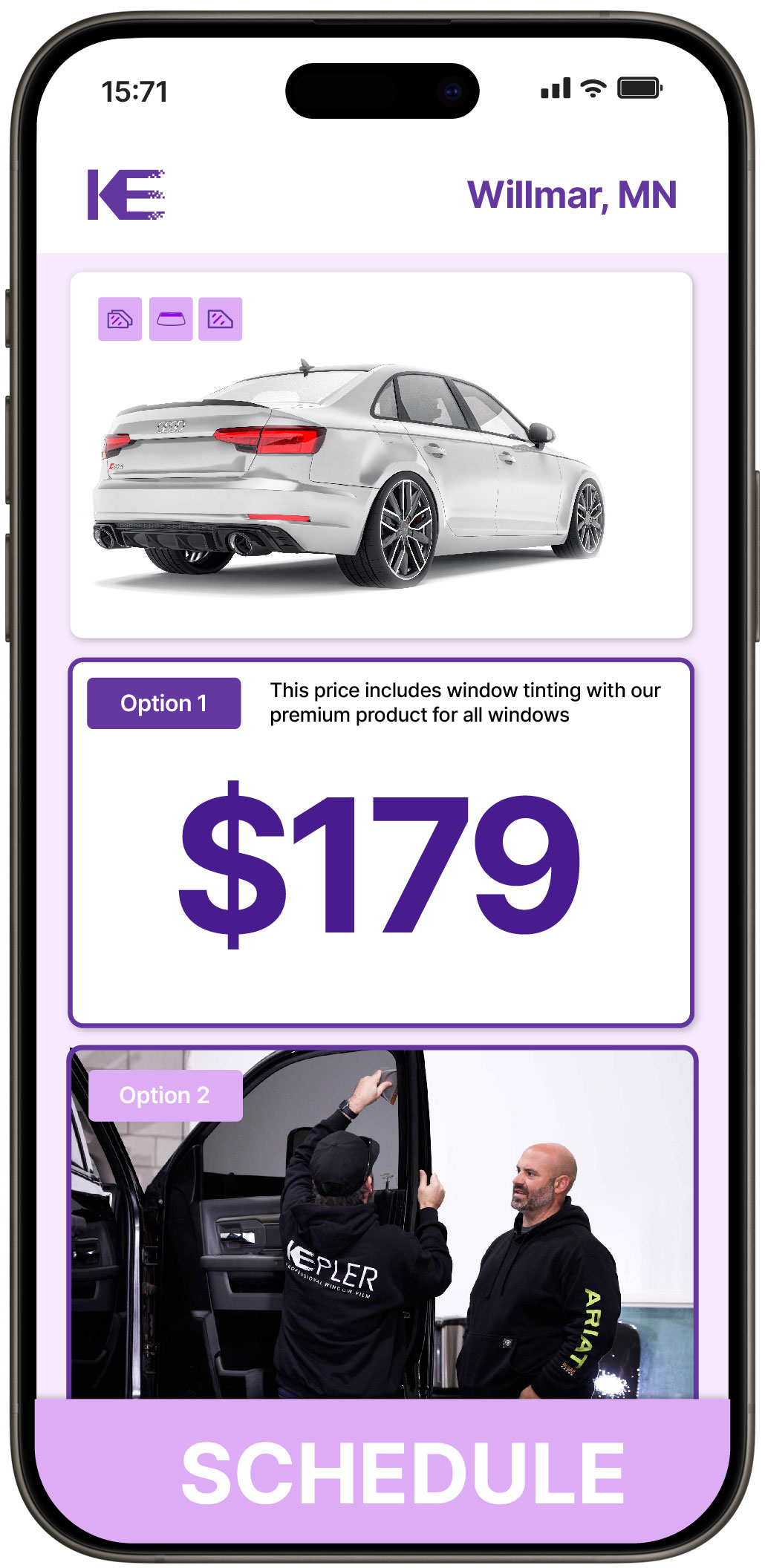 View Competitive Car Window Tinting Costs in Willmar, Minnesota