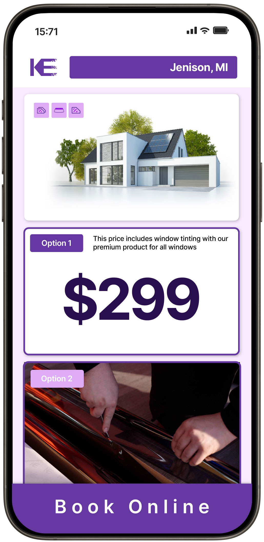 View Competitive Home Window Tinting Costs in Jenison, Michigan