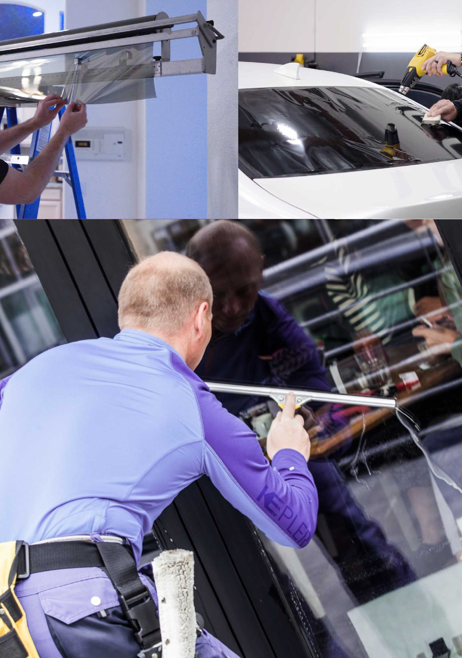 Kepler Expert Applying Anti-Graffiti Window Film to a Anaheim Shop Front