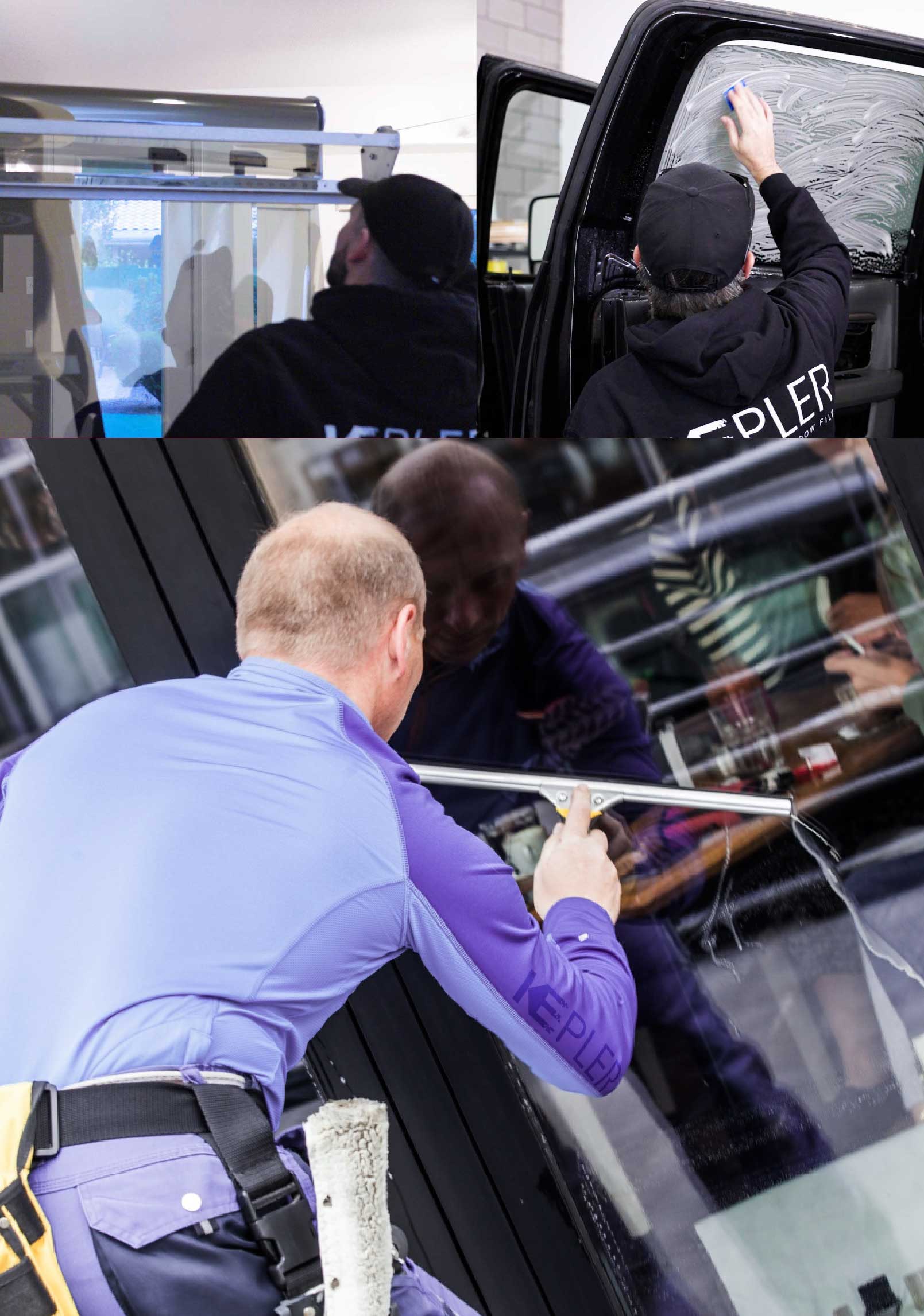 Kepler Expert Applying Anti-Graffiti Window Film to a Royal Palm Beach Shop Front
