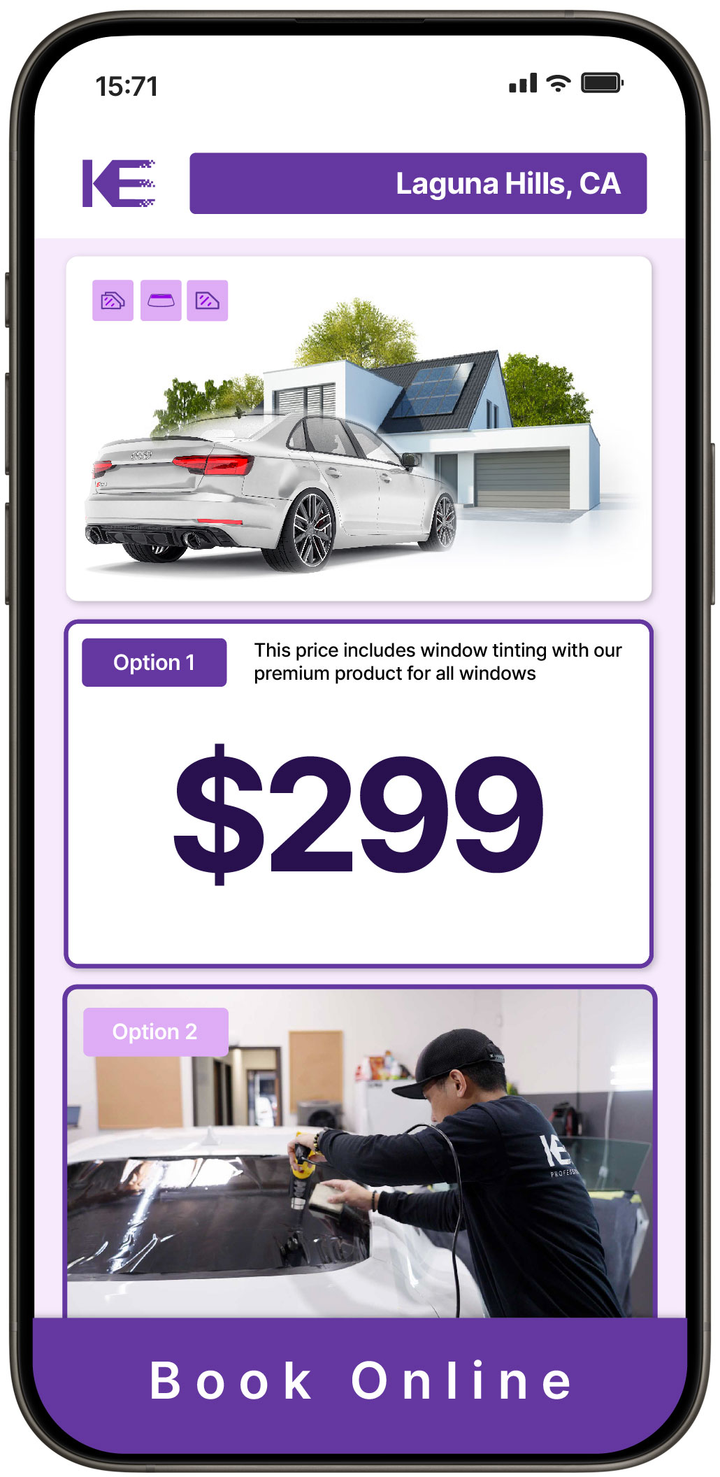 View Competitive Window Tinting Prices in Laguna Hills, California