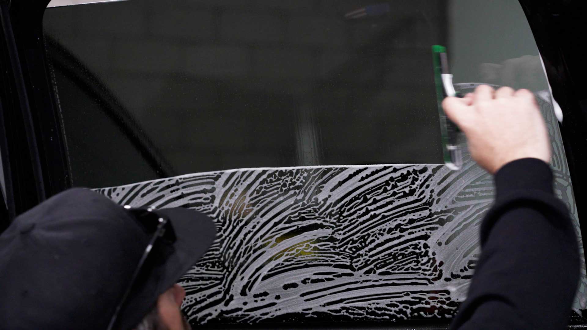 Professional Tesla Window Tinting preparation in Marshall