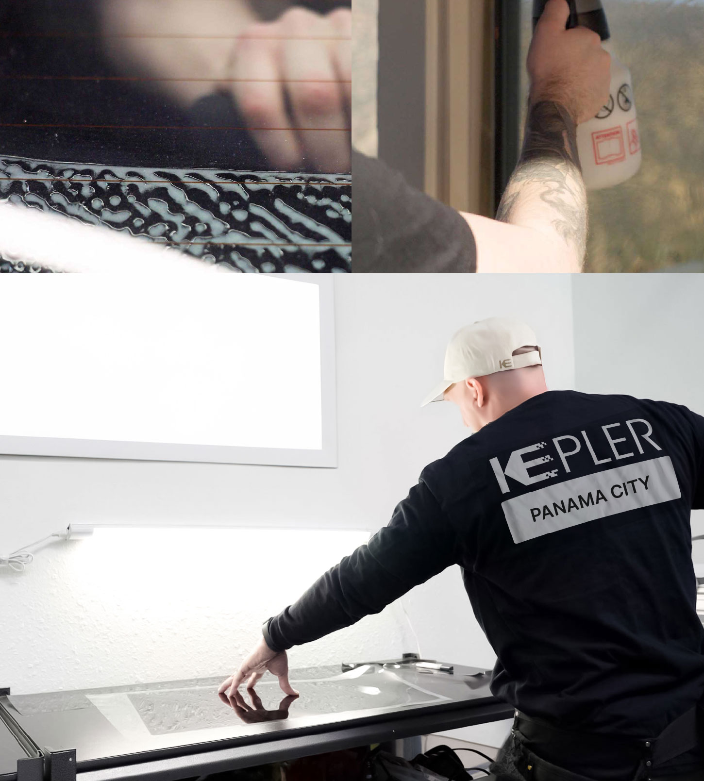 Window Tinting Specialist Cutting Film in Panama City, Florida