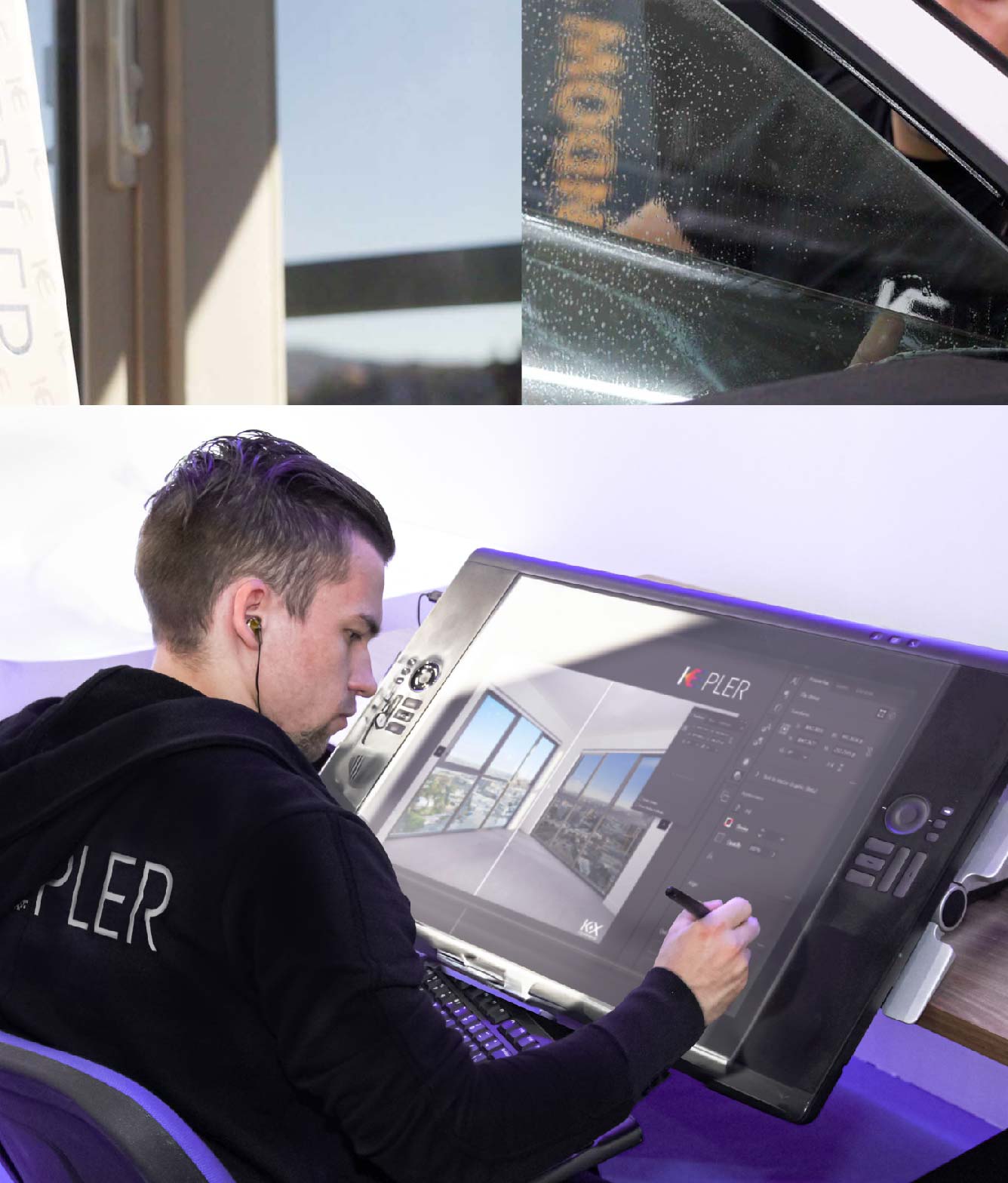 Kepler Specialist Performing Commercial Window Tinting in Edwardsville Edwardsville
