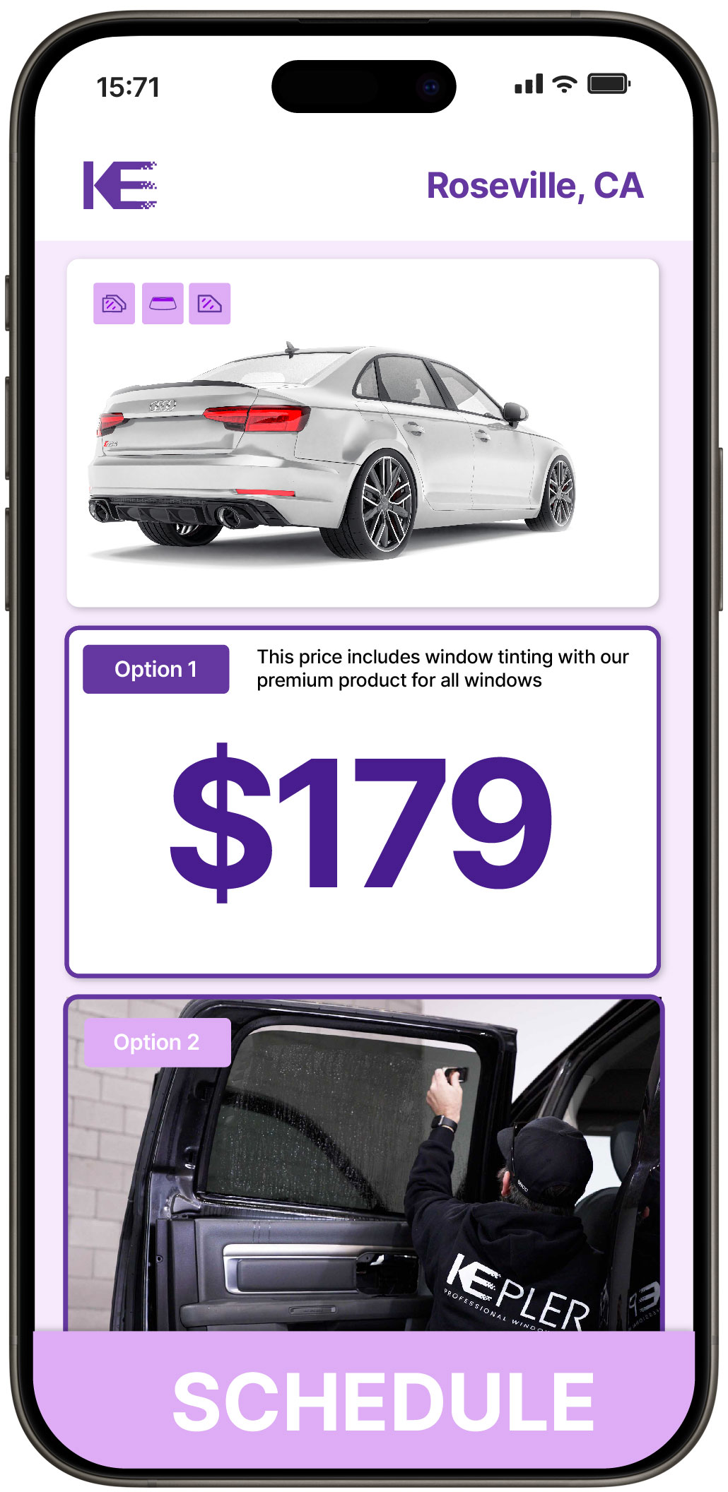 View Competitive Car Window Tinting Costs in Roseville, California