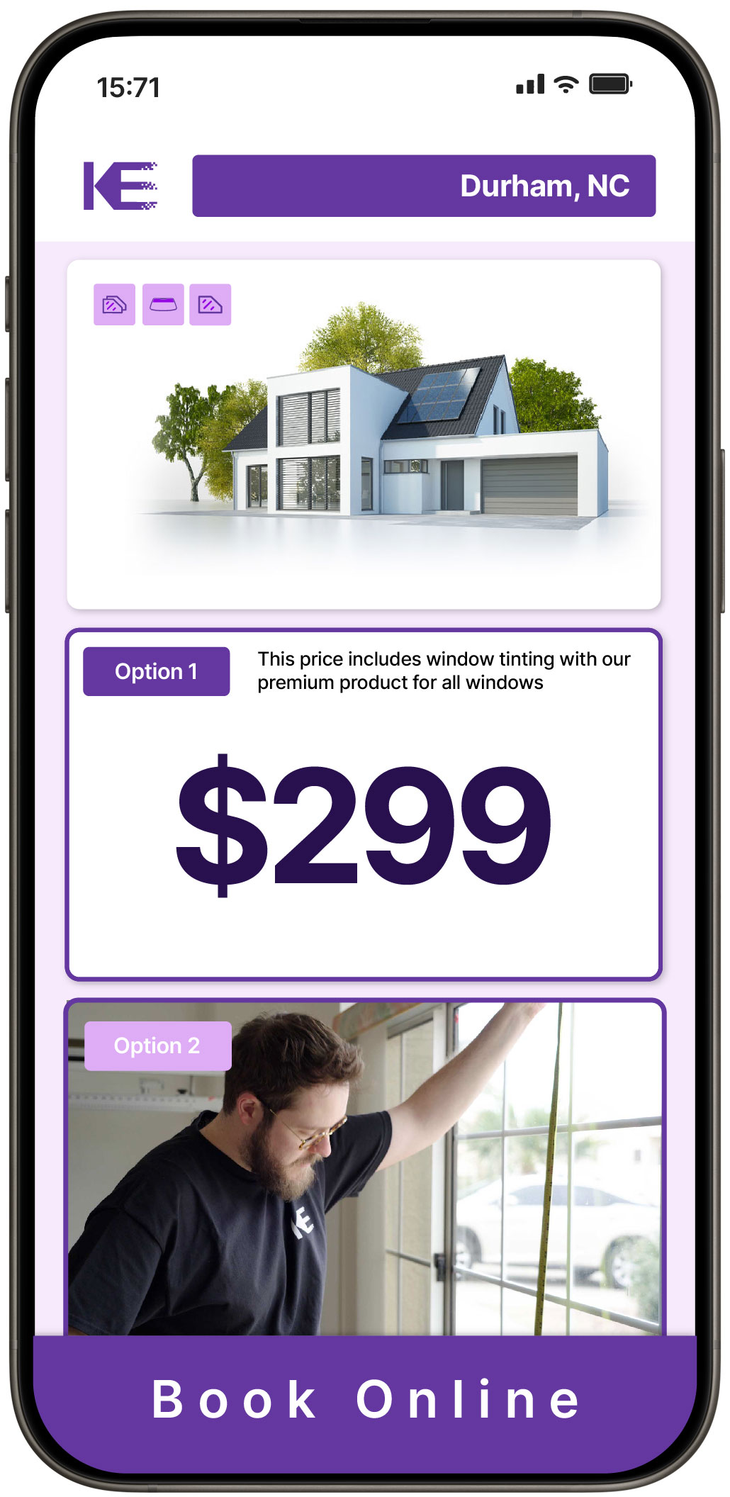 View Competitive Home Window Tinting Prices in Durham, North Carolina
