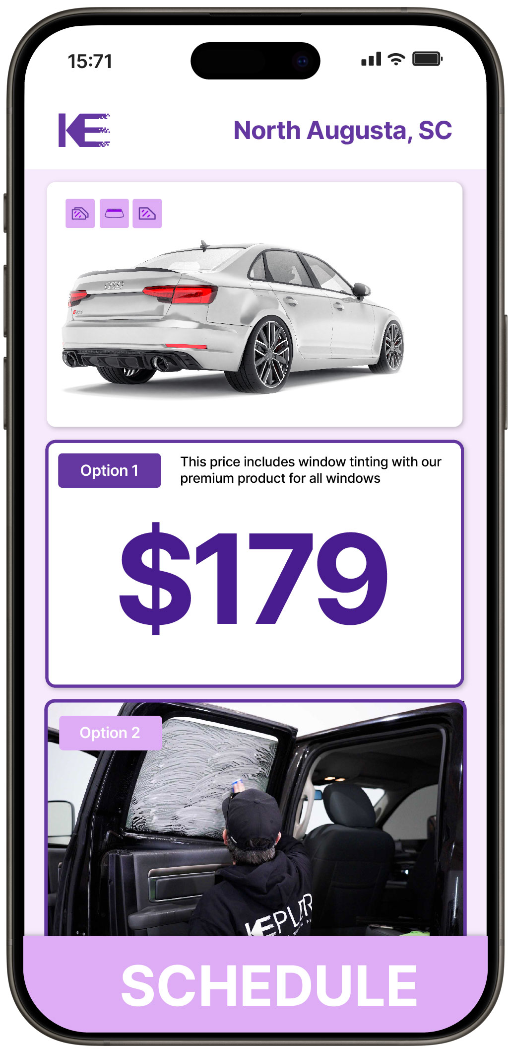 View Competitive Car Window Tinting Prices in North Augusta, South Carolina