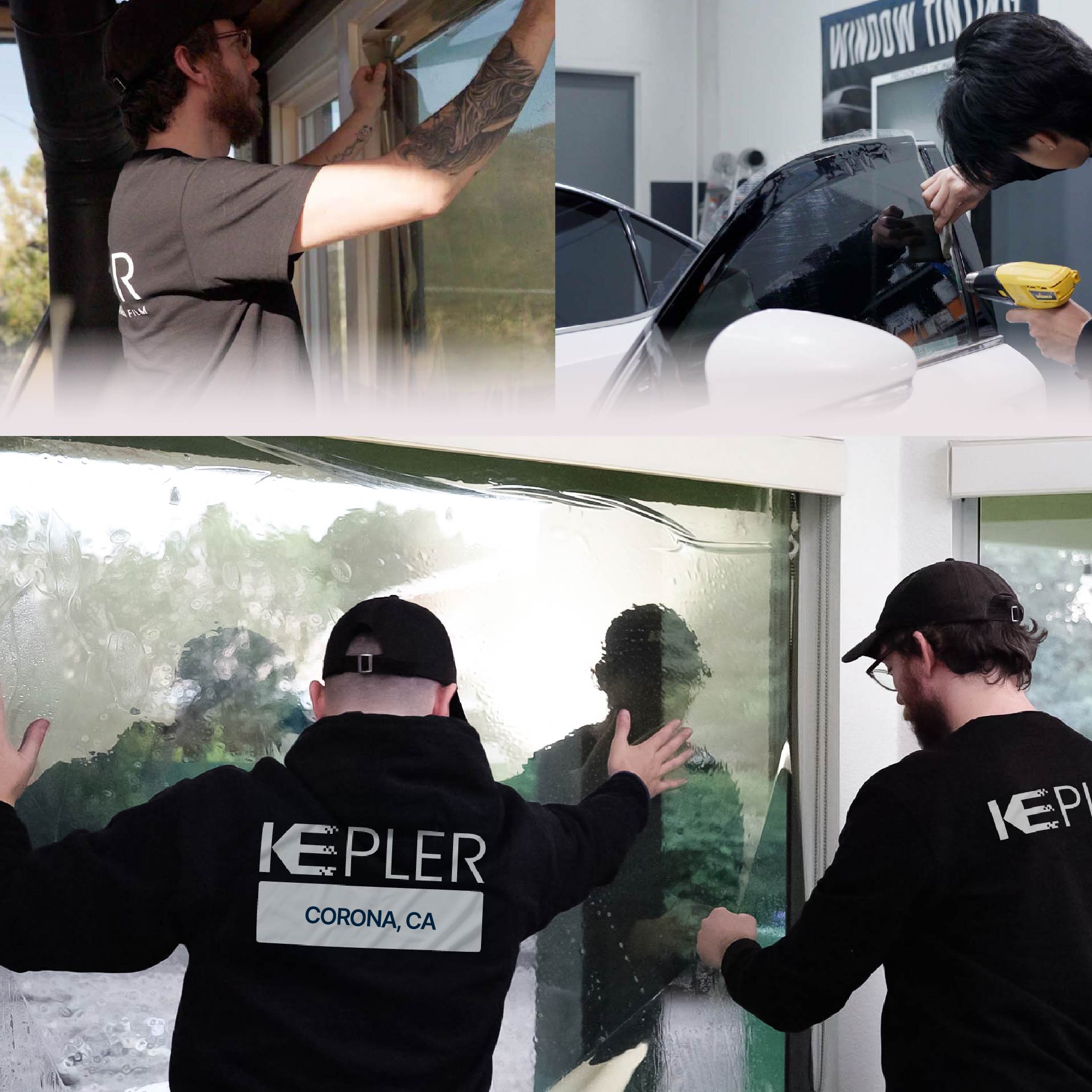 Kepler Specialist Performing Commercial Window Tinting in Corona Corona