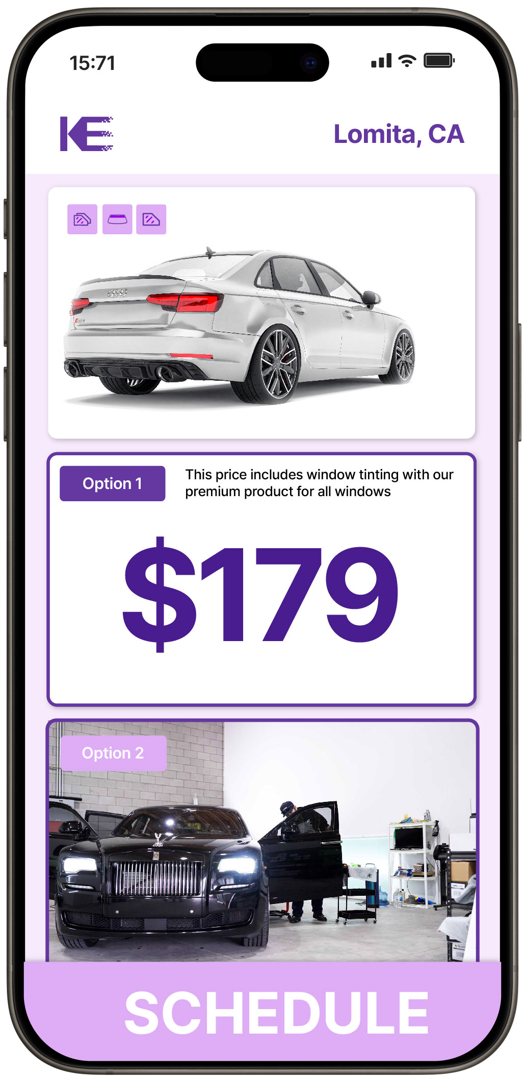 View Competitive Car Window Tinting Rates in Lomita, California
