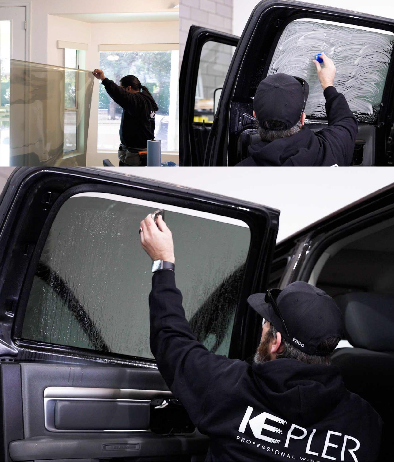 Kepler Window Tinting Specialists at Work in Sherman Oaks, California