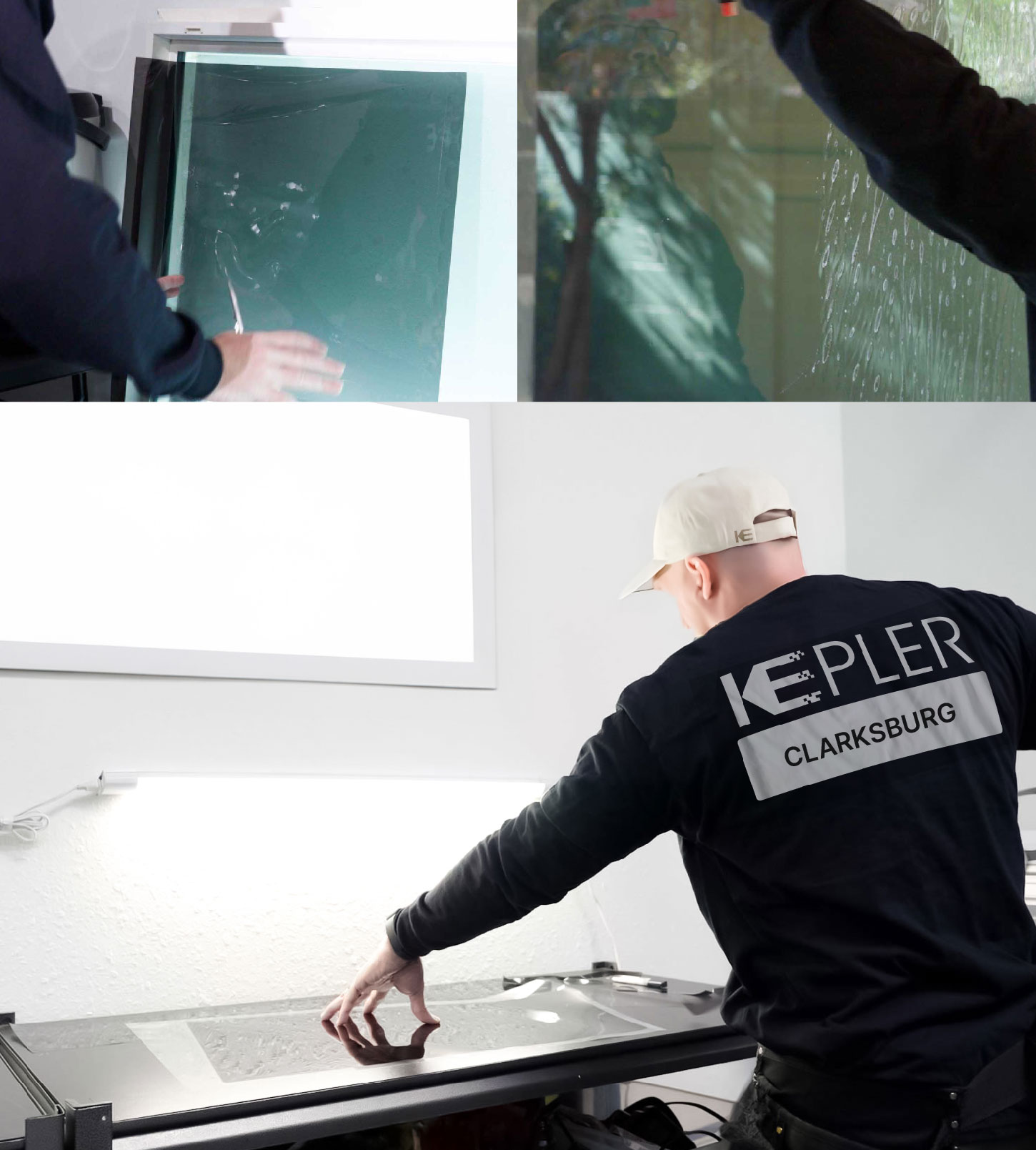 Window Tinting Specialist Cutting Film in Clarksburg, West Virginia