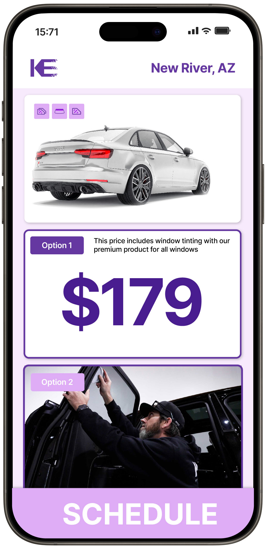 View Affordable Car Window Tinting Costs in New River, Arizona