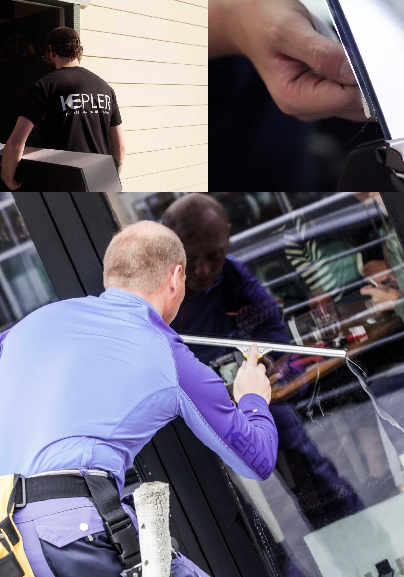 Kepler Expert Applying Anti-Graffiti Window Film to a Heber City Shop Front