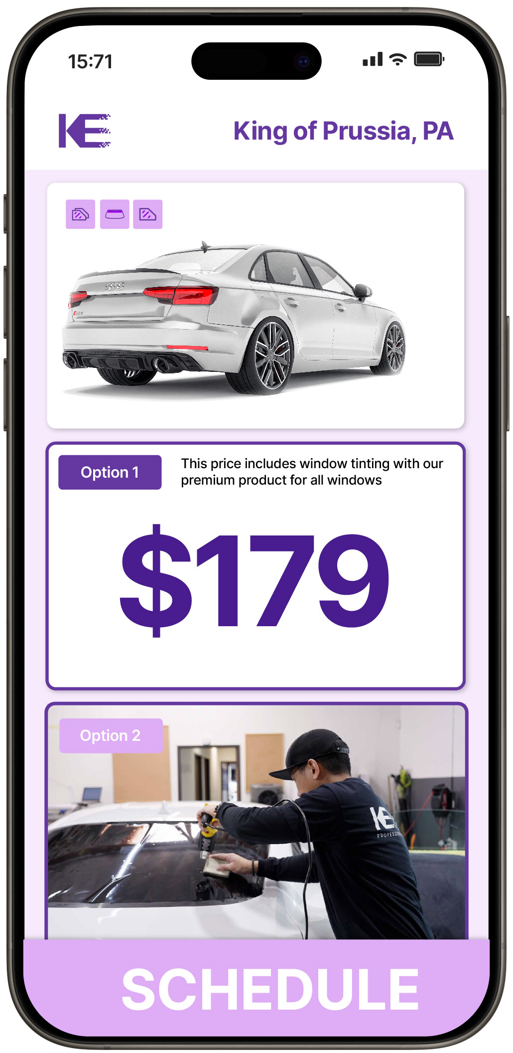 View Reasonable Car Window Tinting Rates in King of Prussia, Pennsylvania
