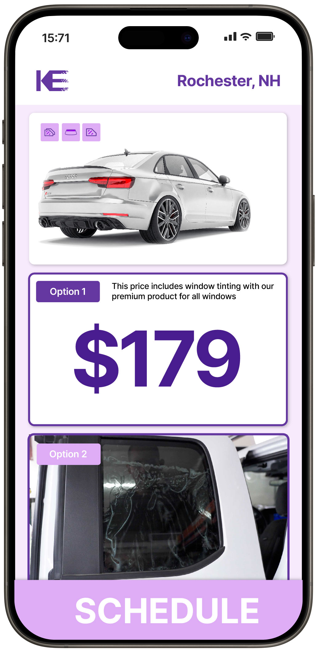 View Affordable Car Window Tinting Rates in Rochester, New Hampshire
