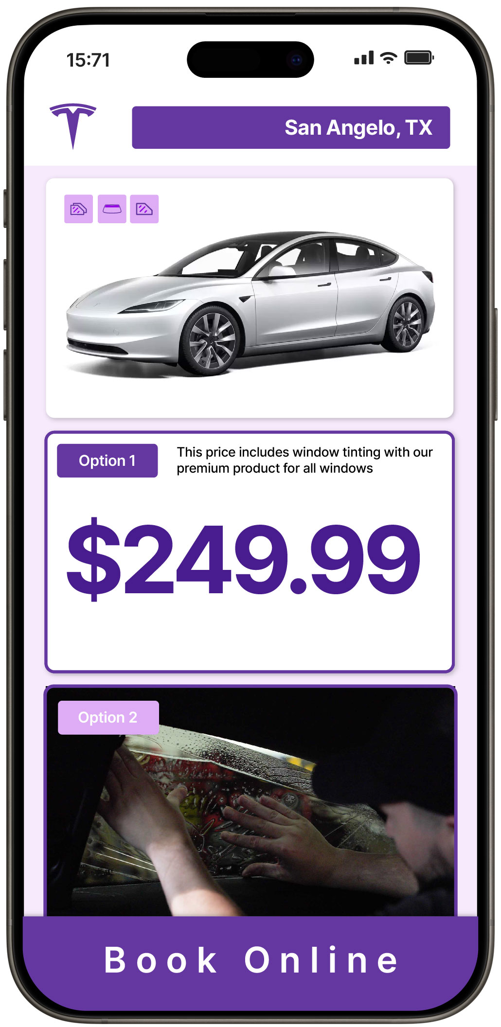 View Affordable Tesla Window Tinting Costs in San Angelo, Texas