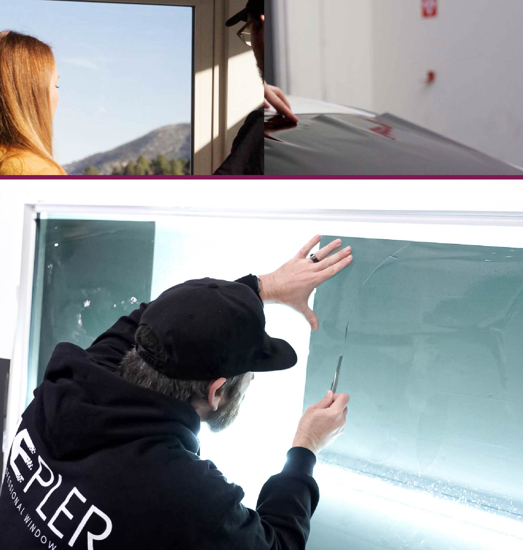 Window Tinting Specialist Cutting Film in Nevada
