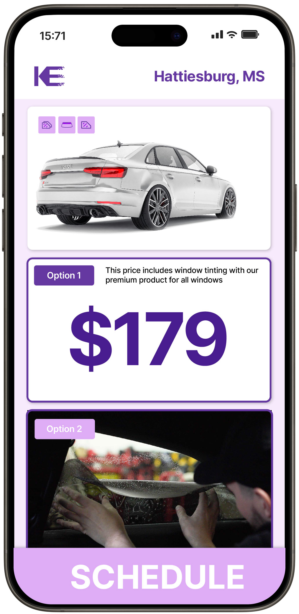 View Competitive Car Window Tinting Prices in Hattiesburg, Mississippi