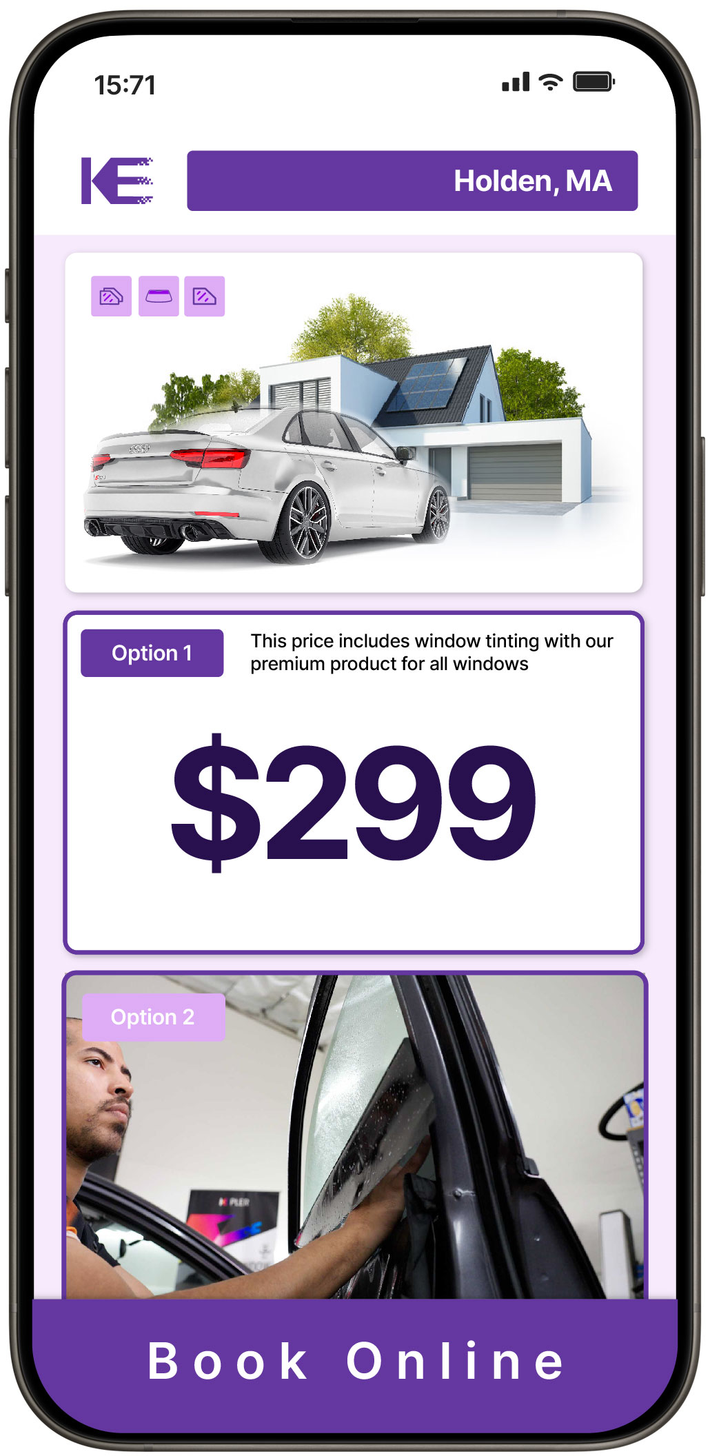 View Competitive Tesla Window Tinting Rates in Dedham, Massachusetts