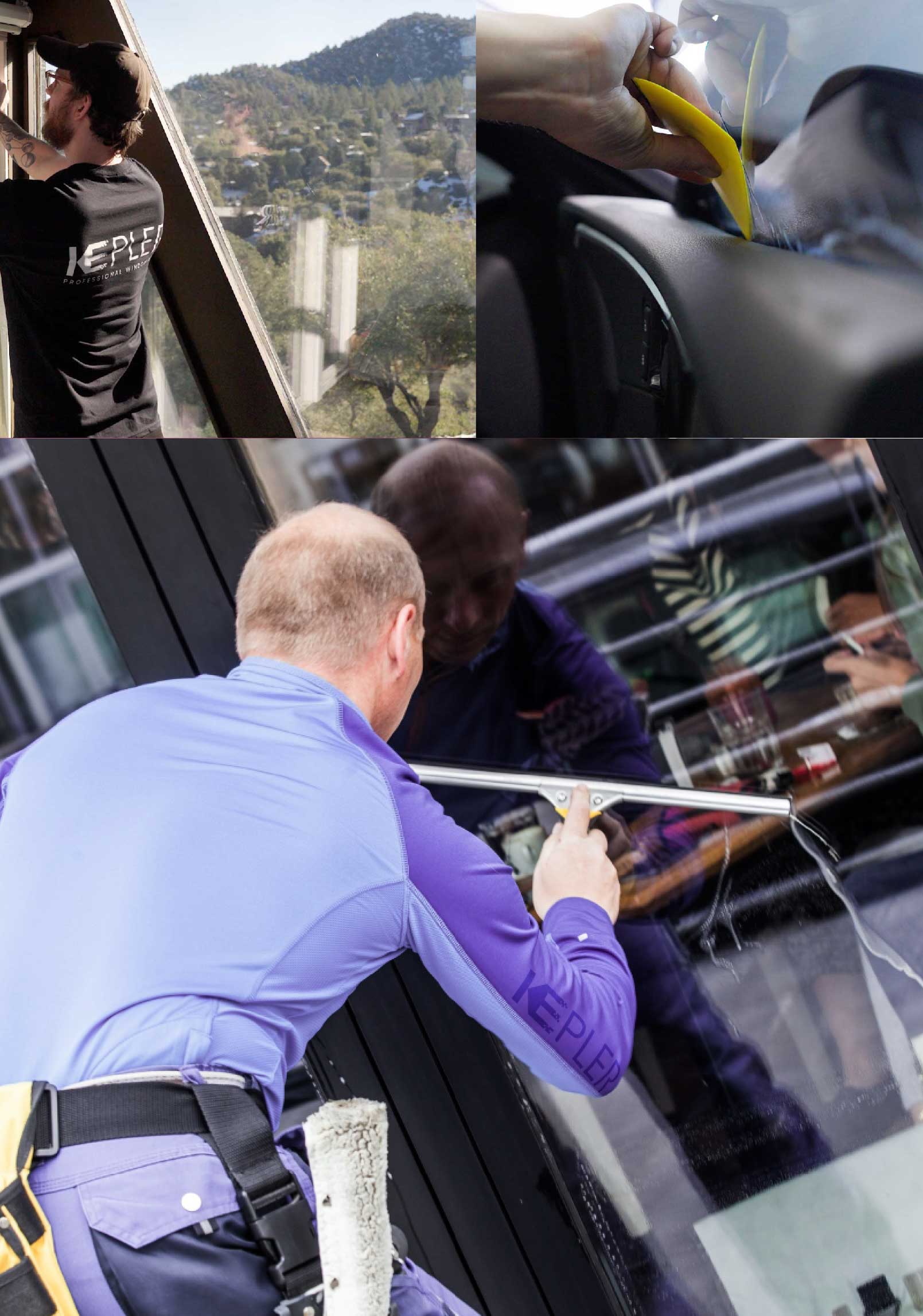 Kepler Expert Applying Anti-Graffiti Window Film to a Saint Cloud Shop Front