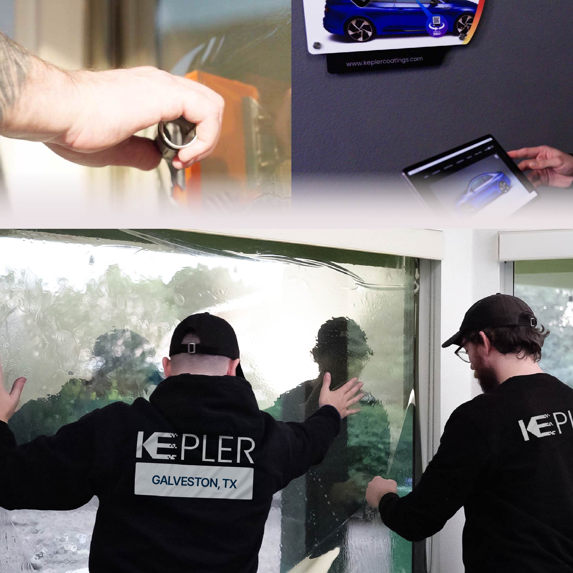 Kepler Specialist Performing Commercial Window Tinting in Galveston Galveston