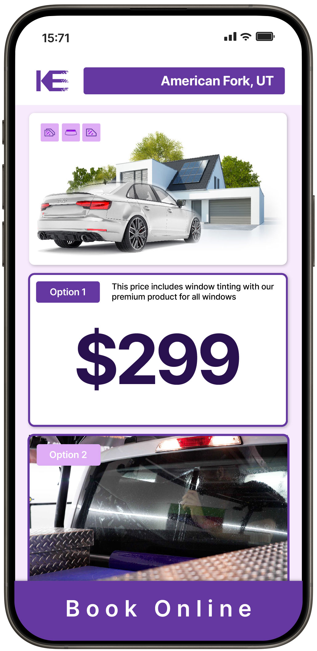 View Reasonable Tesla Window Tinting Rates in South Jordan, Utah