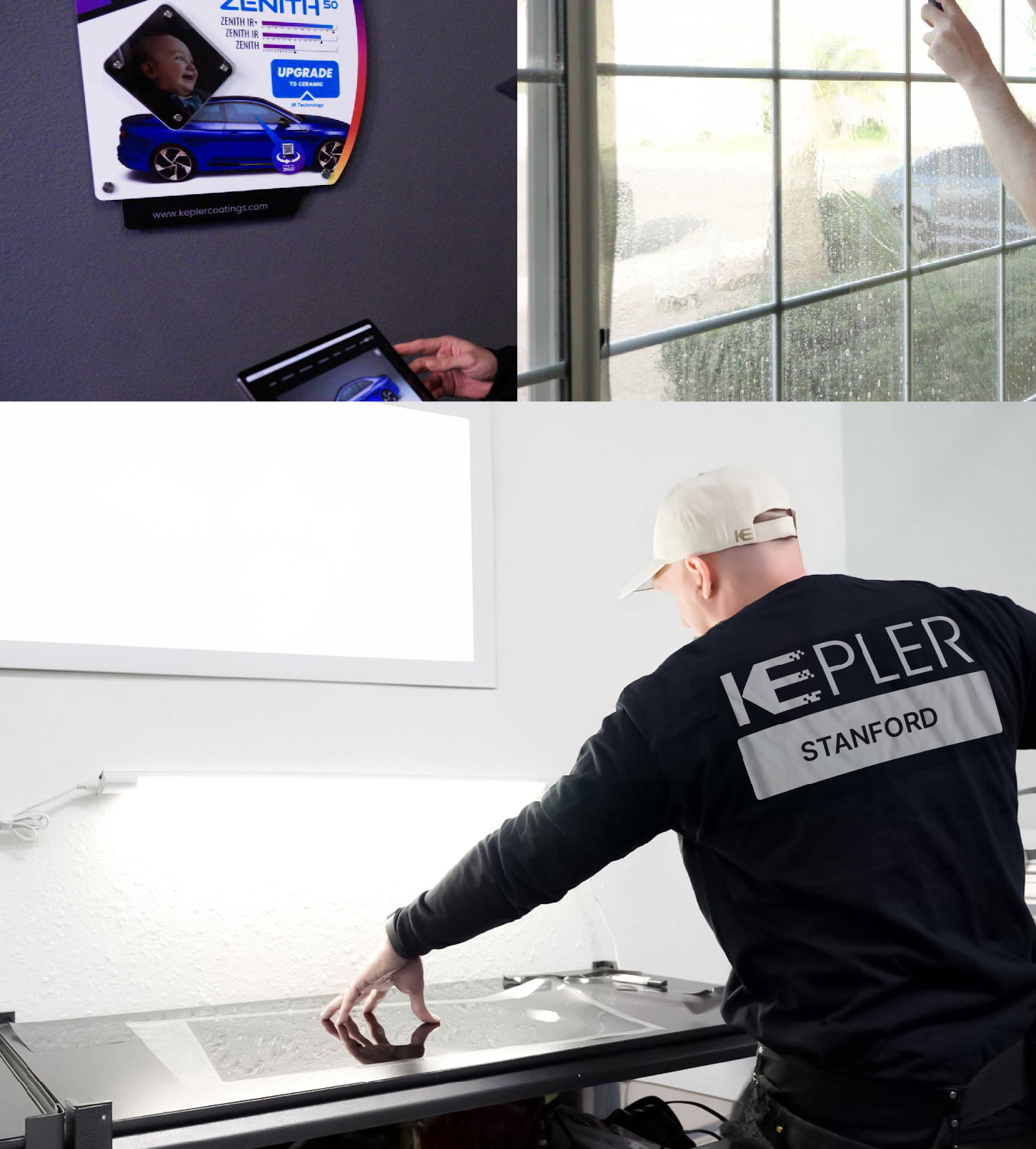 Window Tinting Specialist Cutting Film in Stanford, California