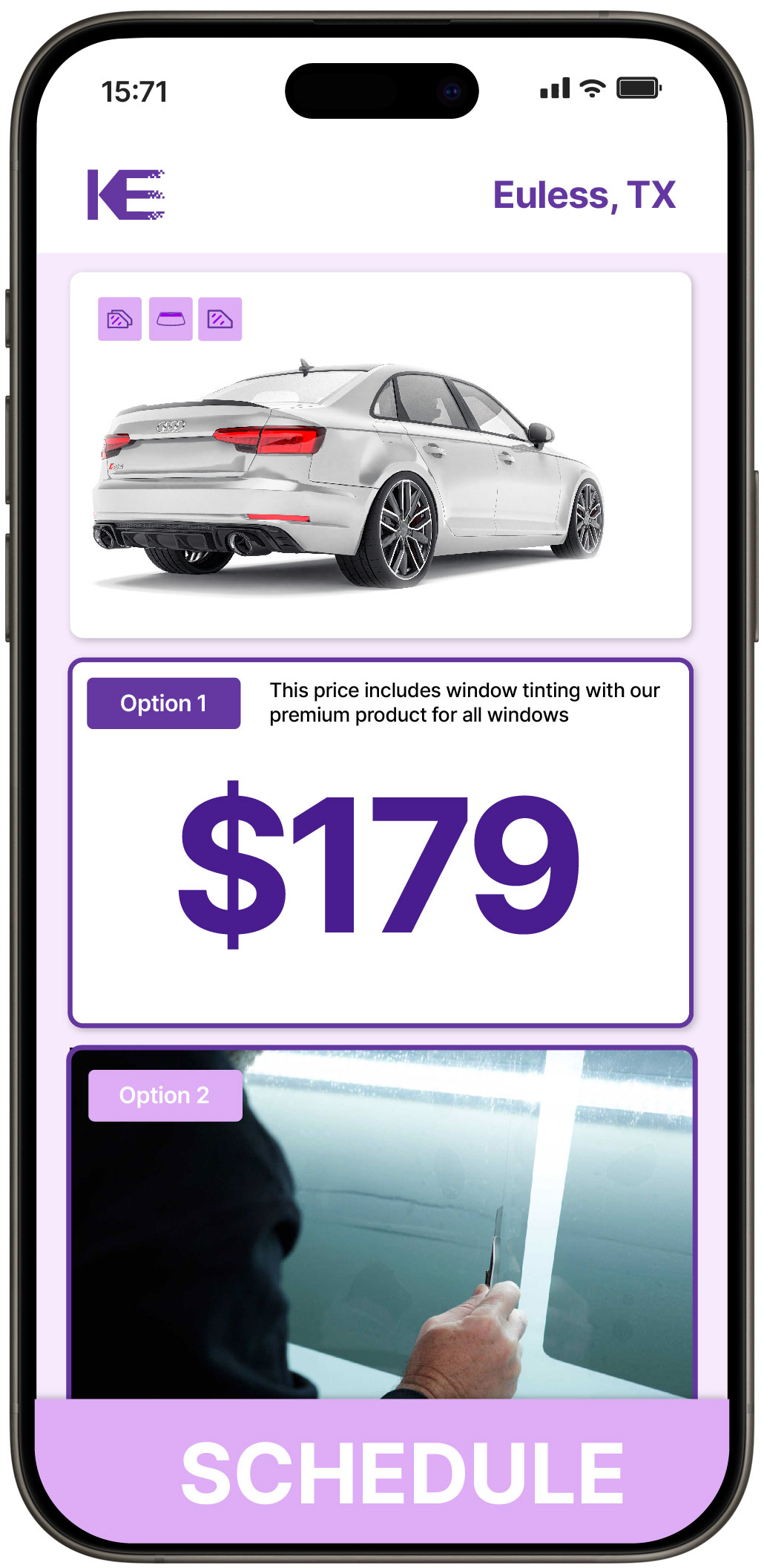 View Competitive Car Window Tinting Prices in Euless, Texas